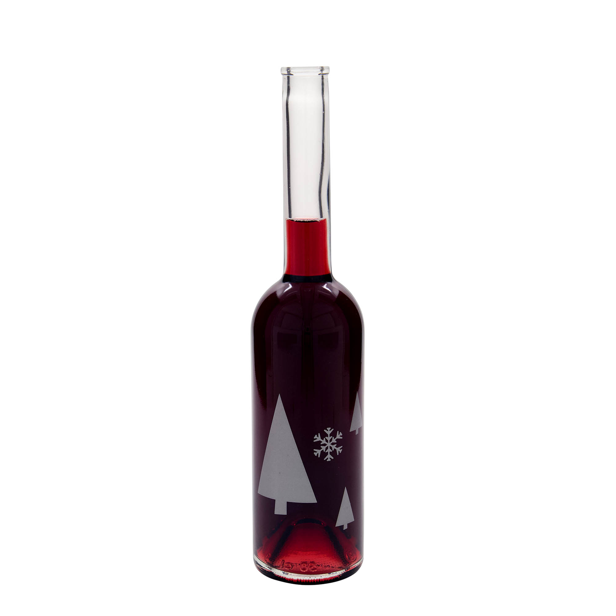 500 ml glass bottle 'Opera', design: snowflakes, opening: cork 500 ml glass bottle 'Opera', design: snowflakes, opening: cork