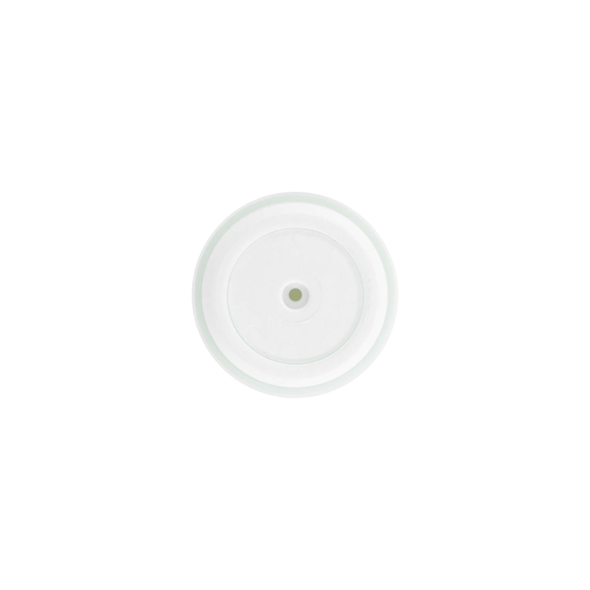 Airless Dispenser Pump Head 'Micro', PP Plastic, silver