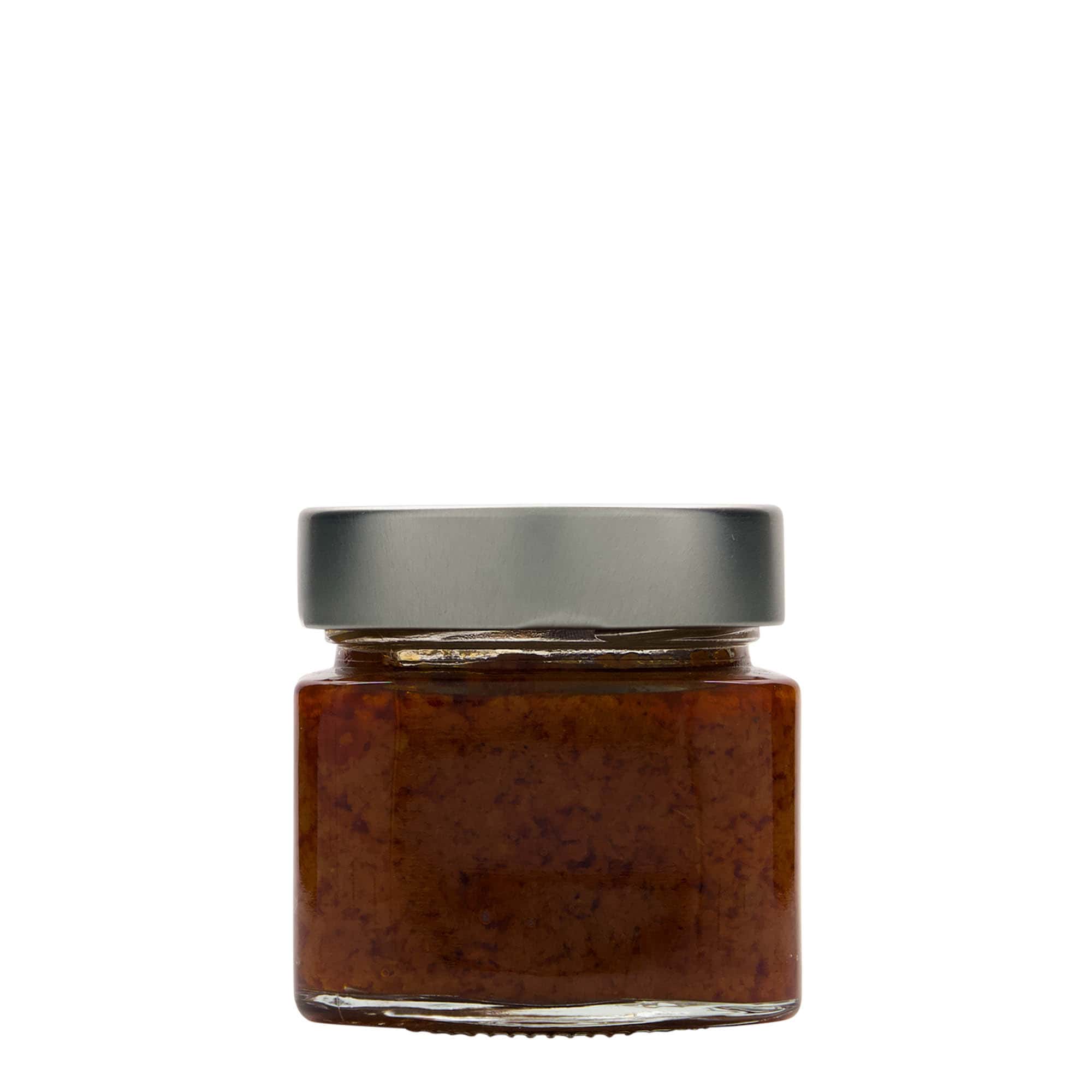212 ml square glass ‘Kimba’, opening: Extra-Deep-Twist-off (EDTO 70)
