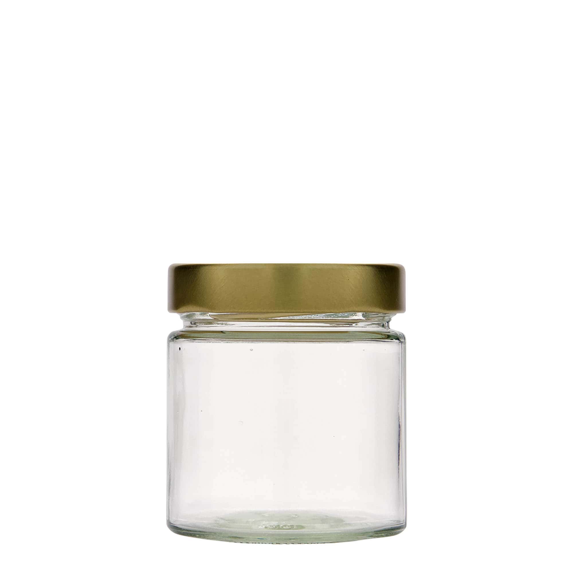 220 ml round glass ‘Aurora’, opening: Deep-Twist-off (DTO 66)