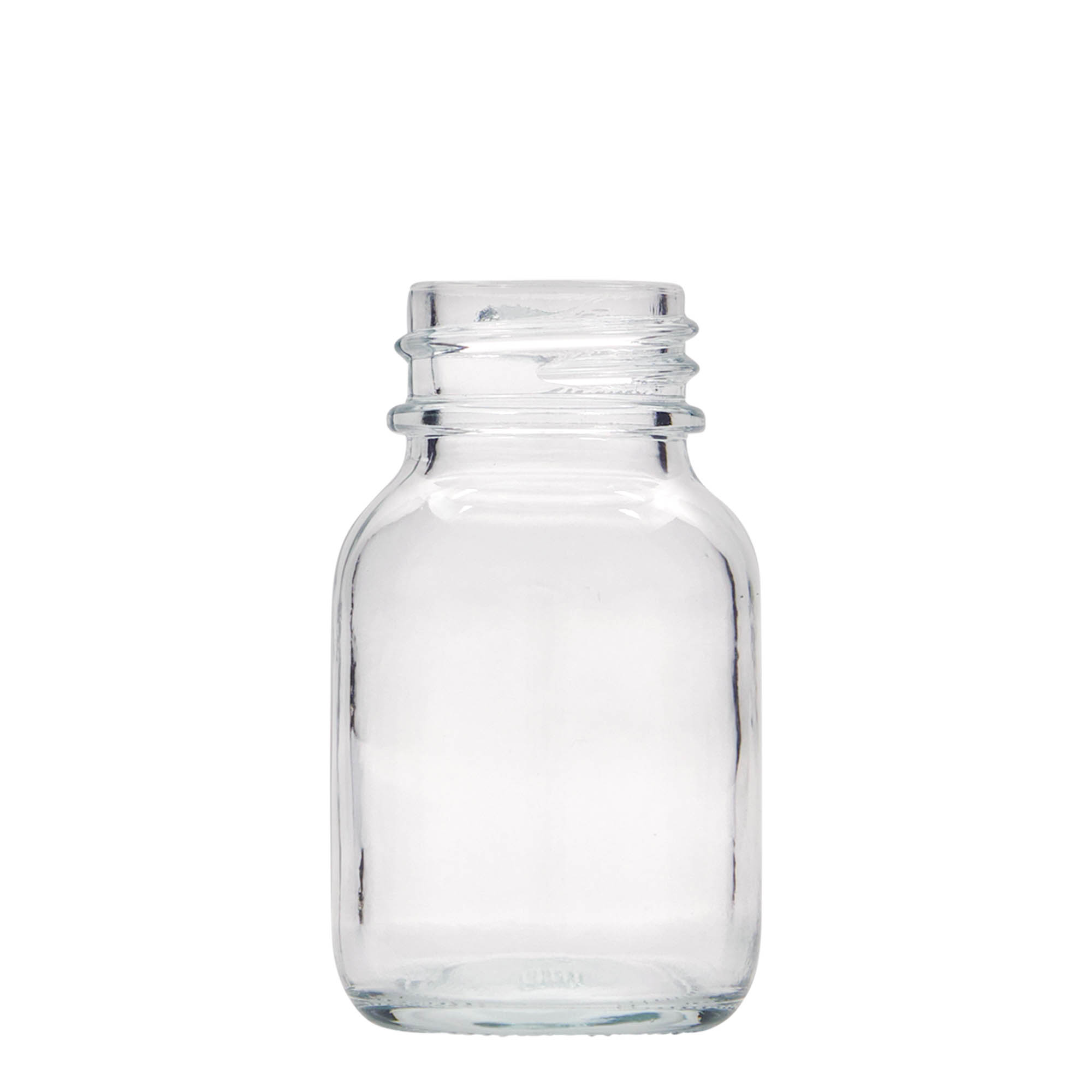 50 ml wide-neck glass, opening: DIN 32 50 ml wide-neck glass, opening: DIN 32