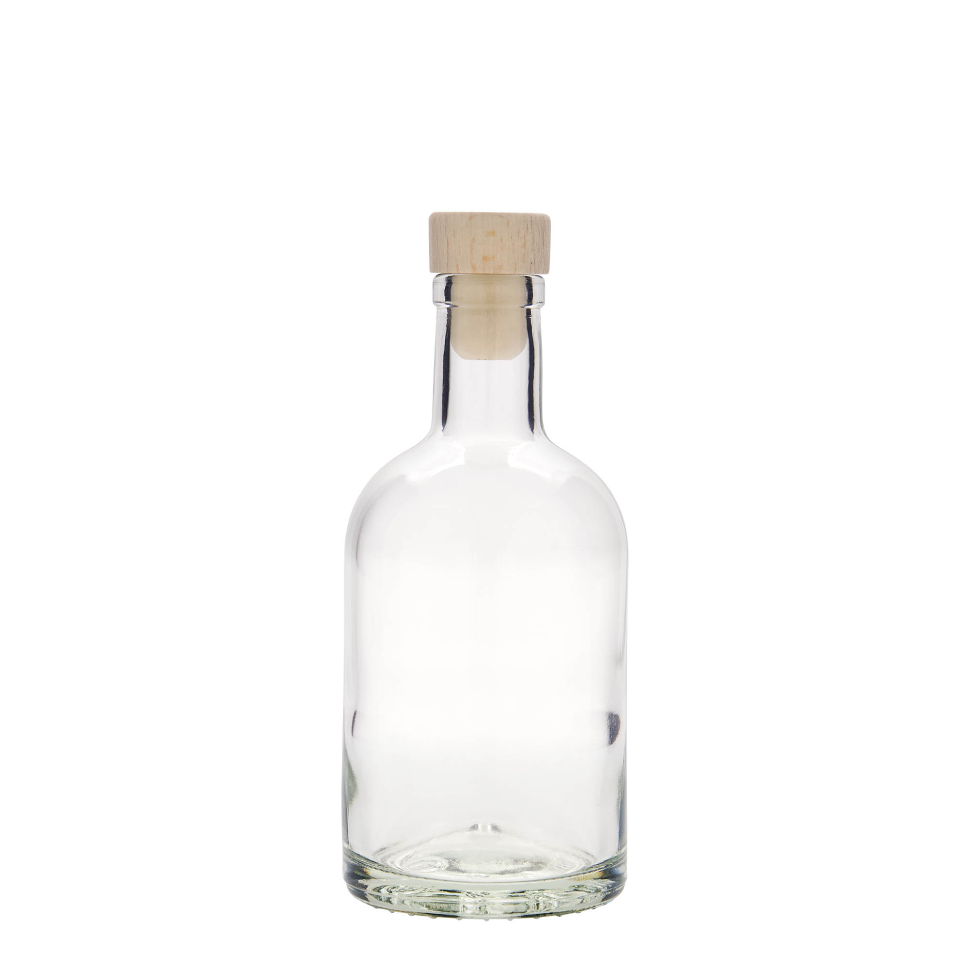 250 ml glass bottle ‘First Class’, opening: cork