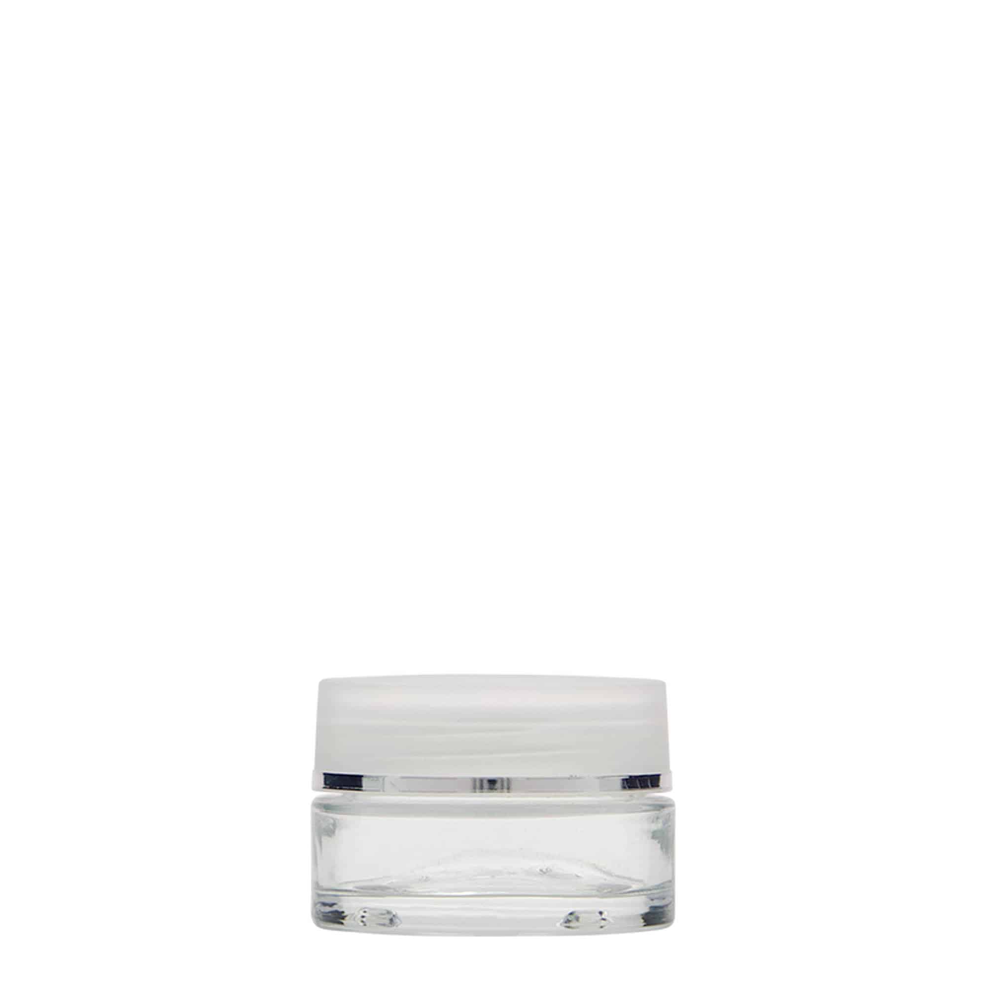 15 ml jar 'Clear Edition', glass, opening: screw cap