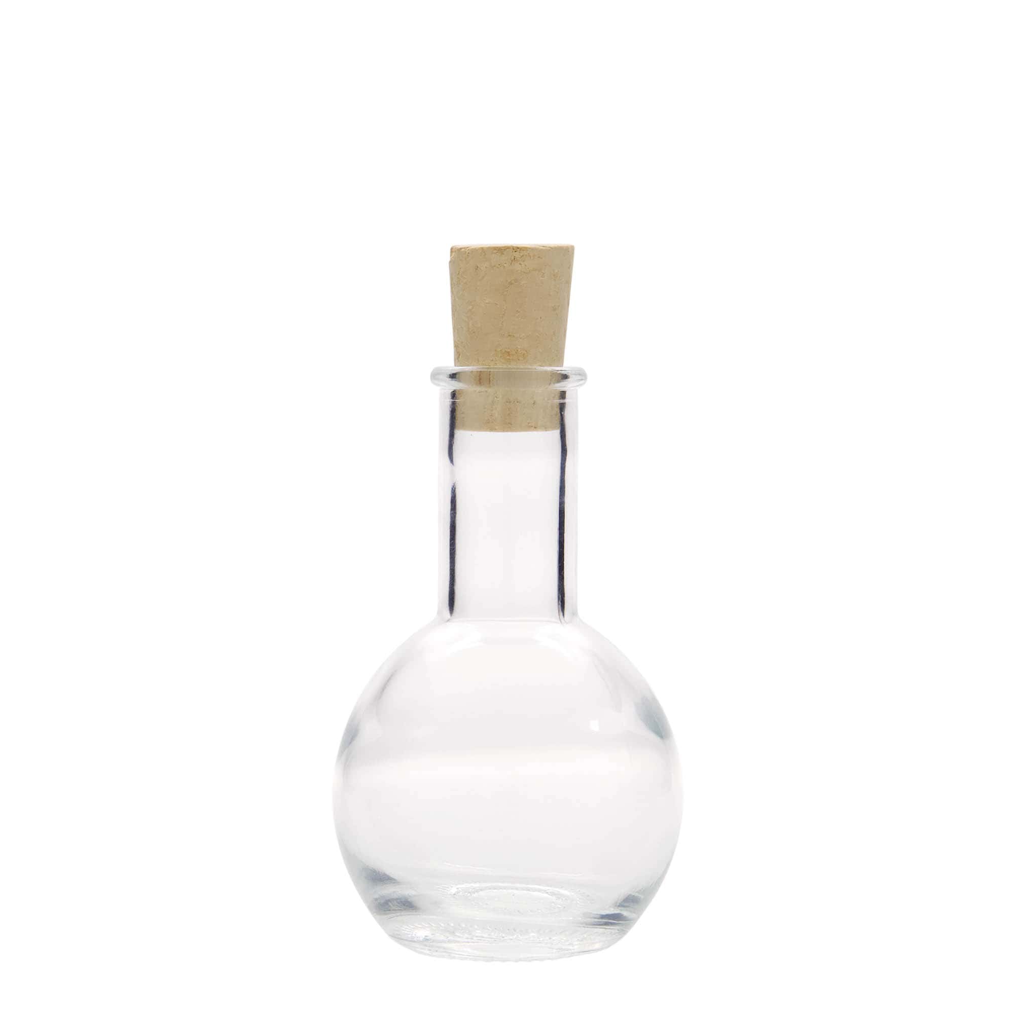 100 ml glass bottle ‘Tulipano’, opening: cork