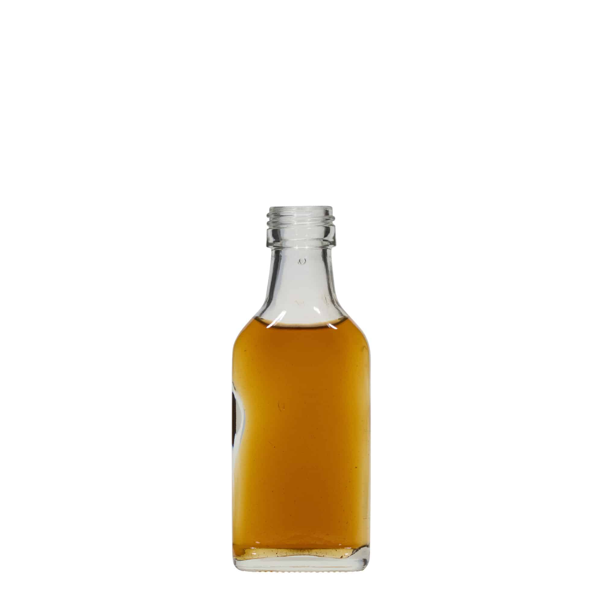 40 ml pocket bottle, rectangular, opening: PP 22 40 ml pocket bottle, rectangular, opening: PP 22