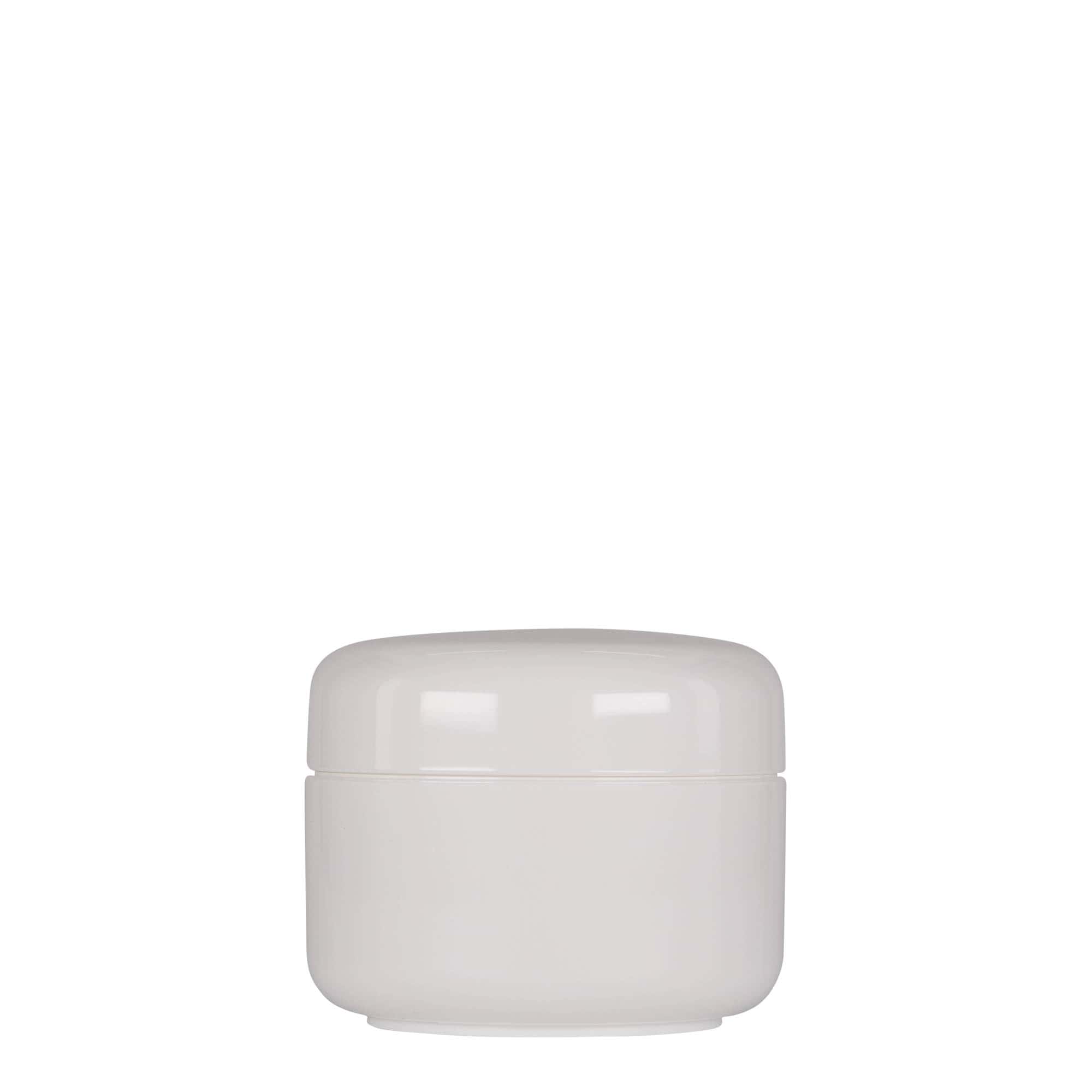 150 ml plastic jar 'Bianca', PP, white, opening: screw cap