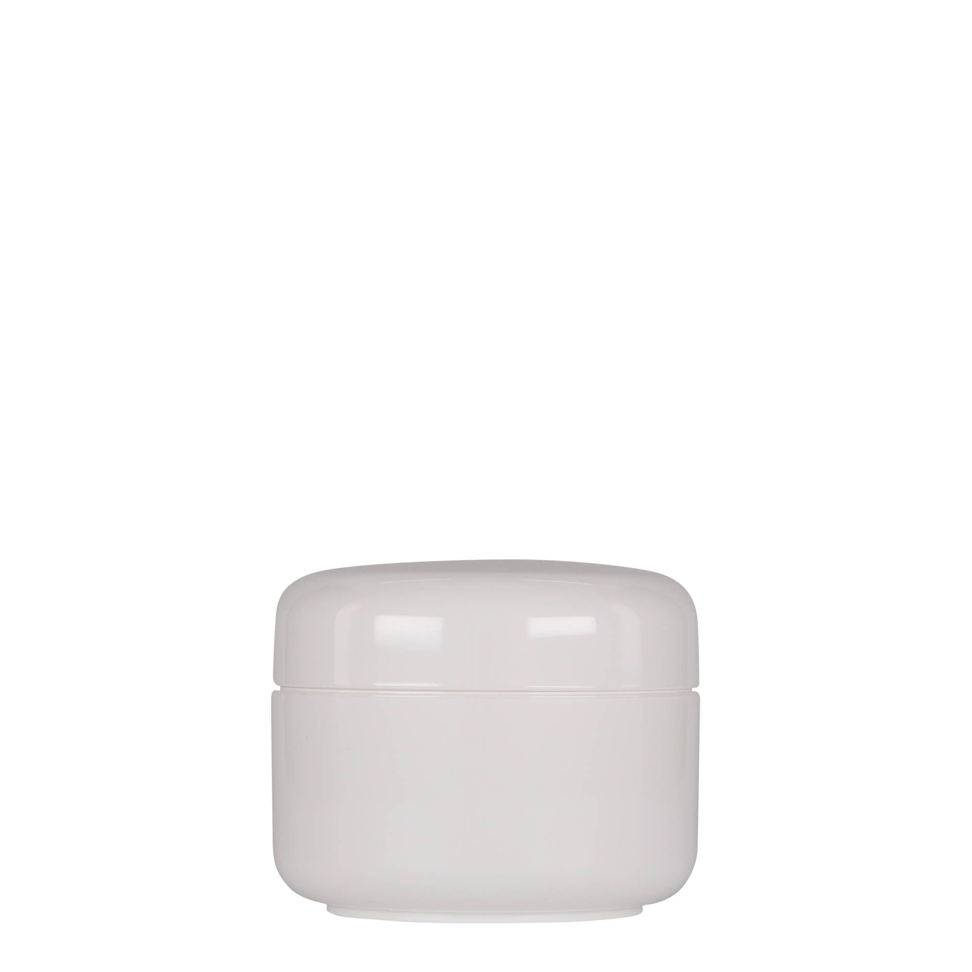 150 ml plastic jar 'Bianca', PP, white, opening: screw cap 150 ml plastic jar 'Bianca', PP, white, opening: screw cap