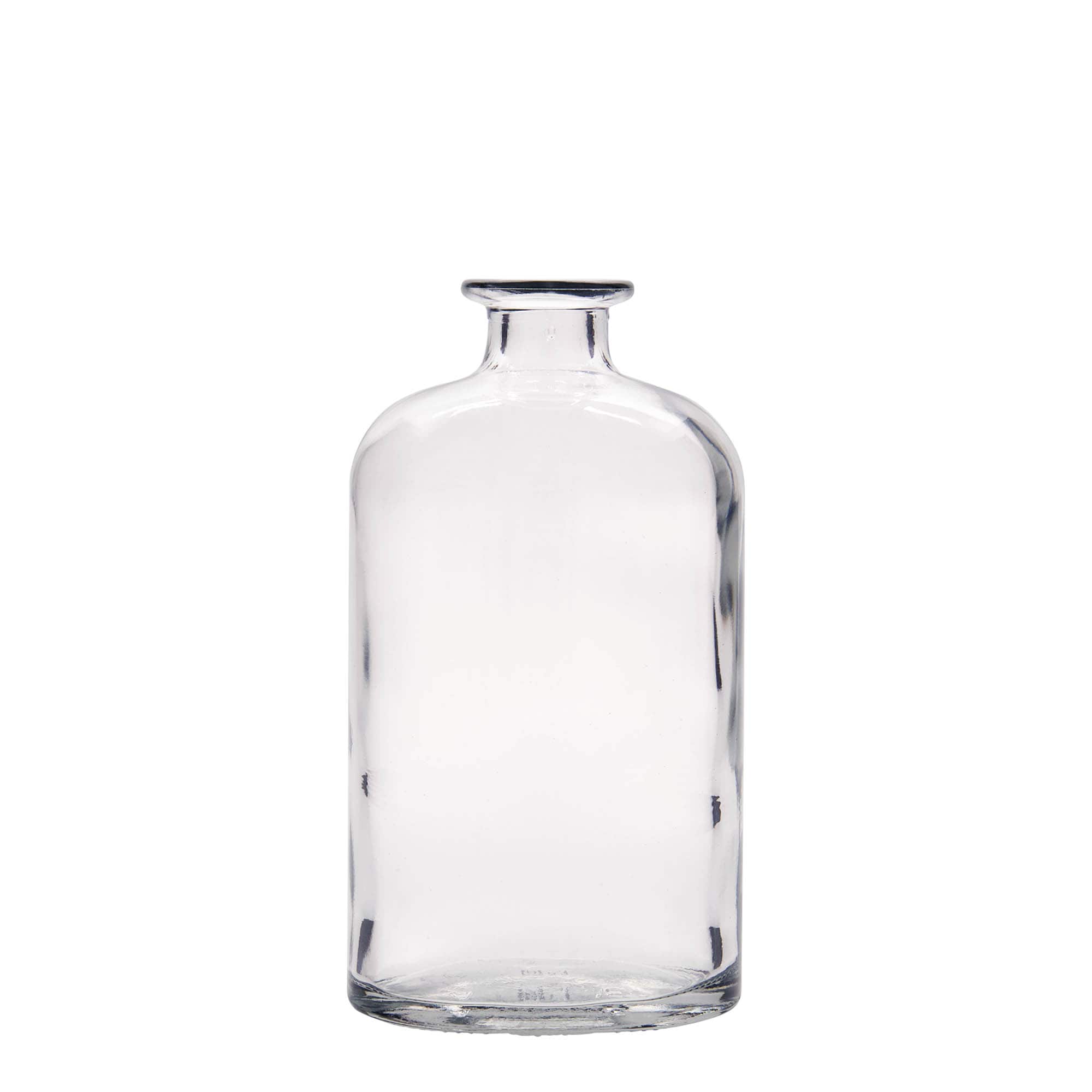 500 ml glass bottle 'Dundee', oval, opening: cork