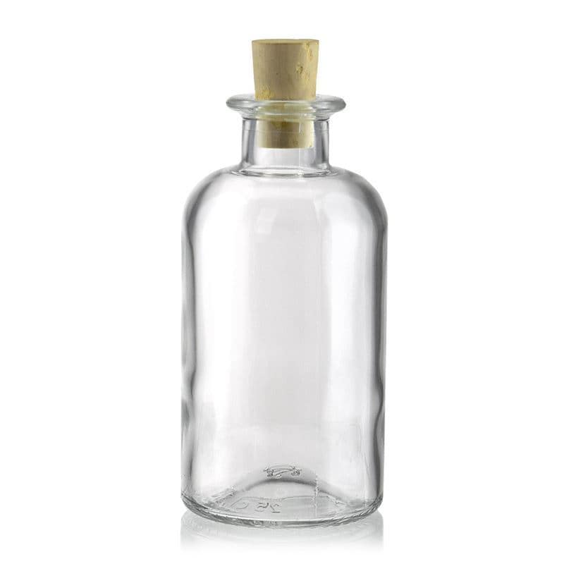 250 ml glass apothecary bottle, closure: cork