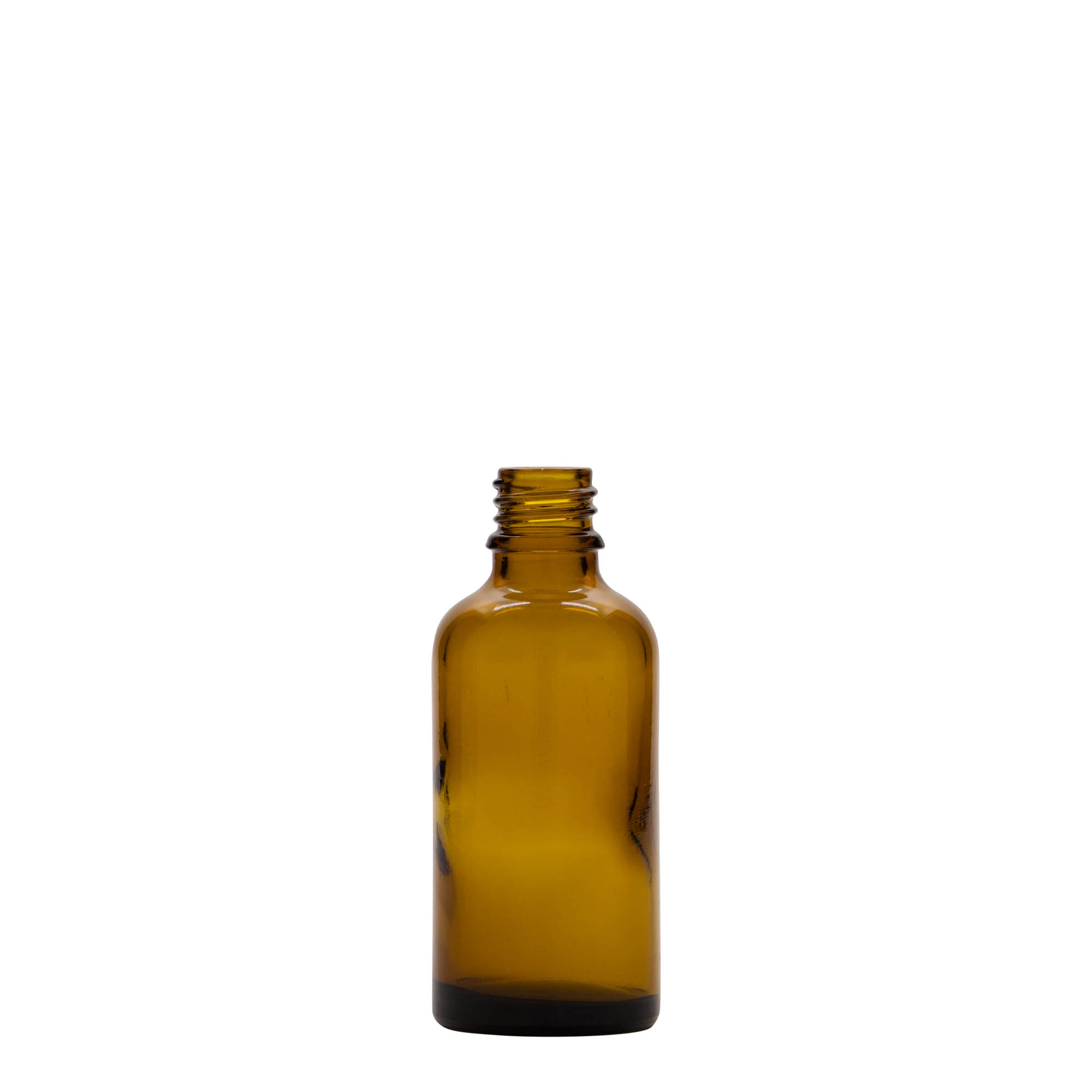 50 ml medical bottle, glass, brown, opening: DIN 18 50 ml medical bottle, glass, brown, opening: DIN 18