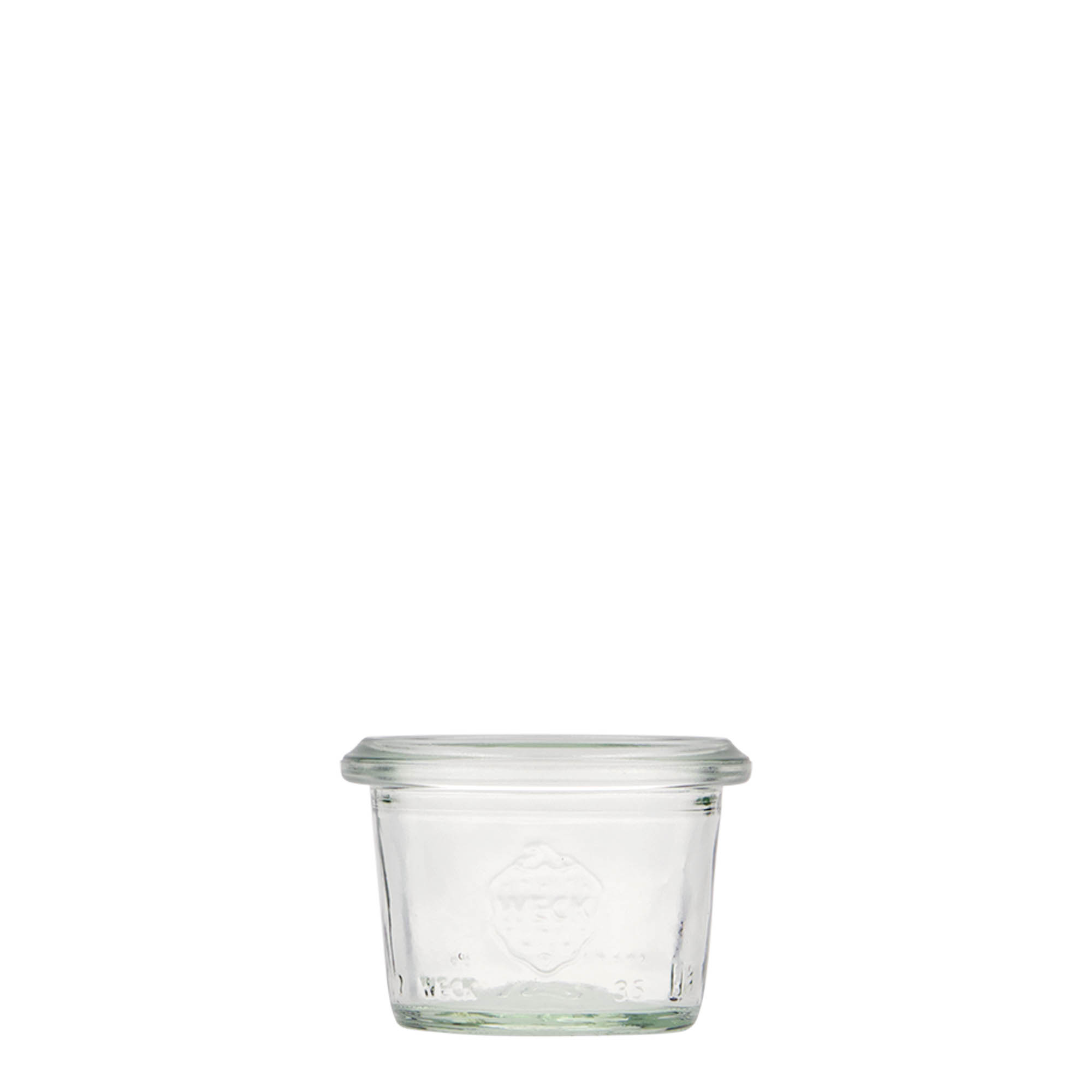 12x 35 ml WECK inverted jar with glass lid RR 40