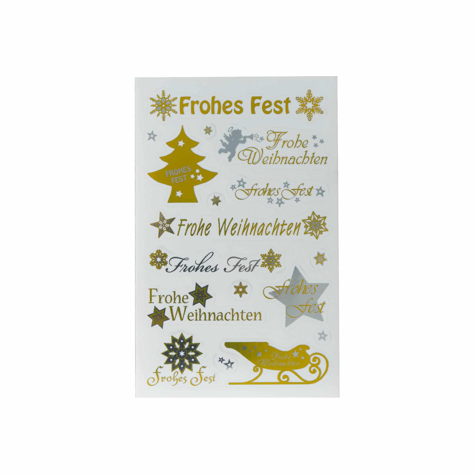 Zweckform stickers 'Christmas', paper, gold-silver