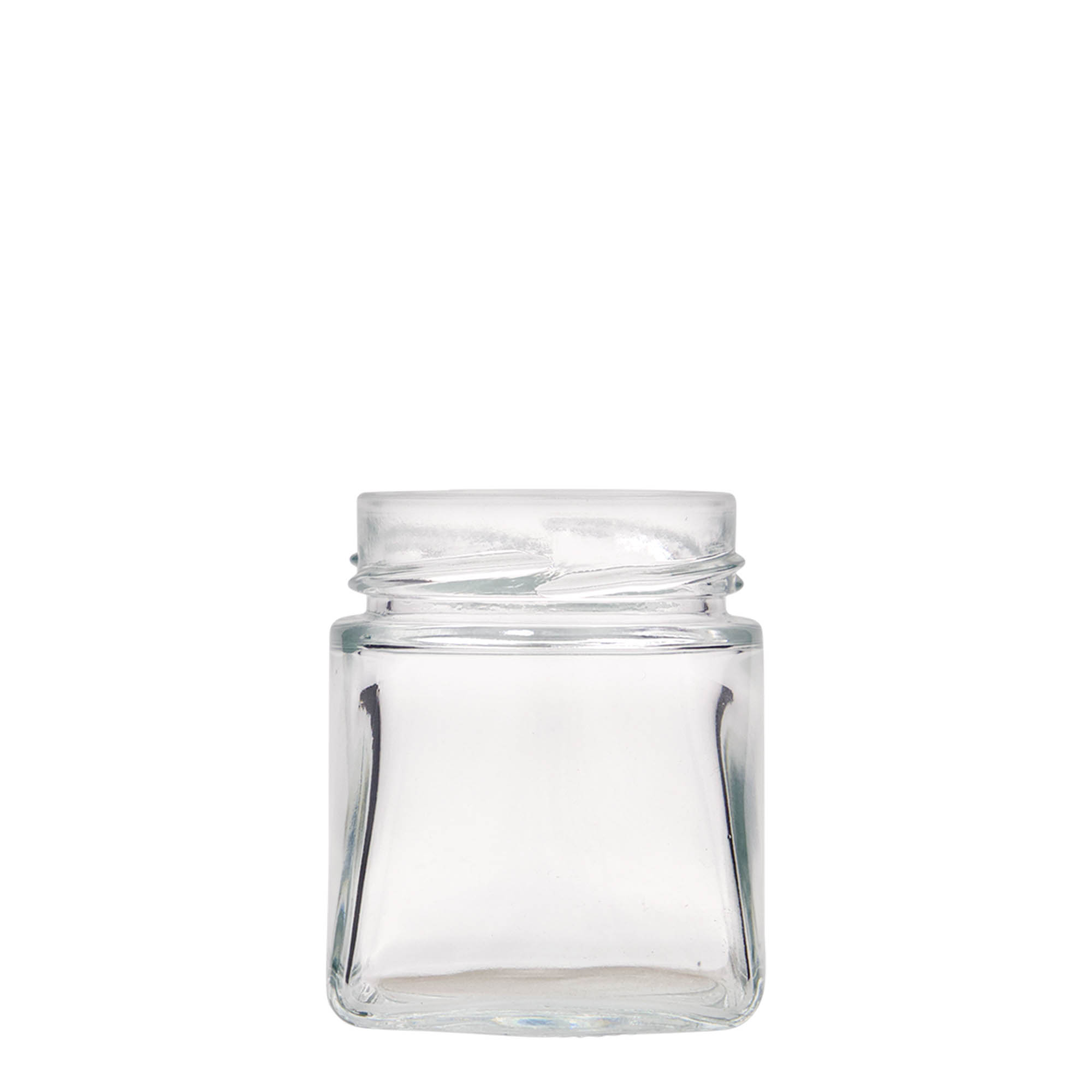 212 ml square glass 'Luxor', opening: Deep-Twist-Off (DTO 63) 212 ml square glass 'Luxor', opening: Deep-Twist-Off (DTO 63)