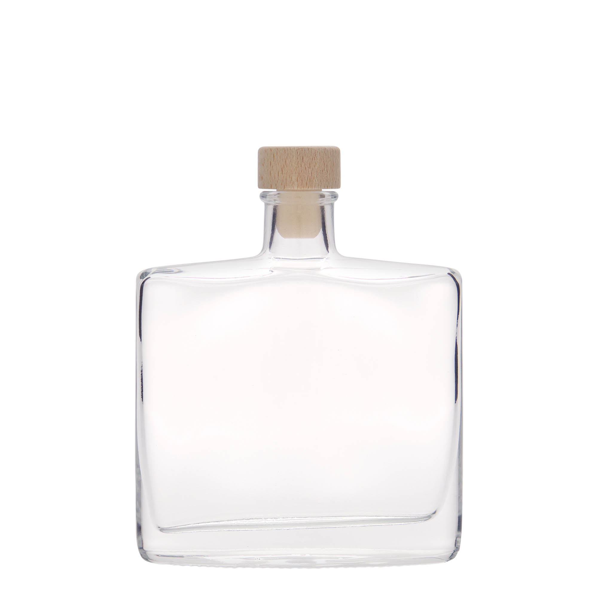 200 ml glass bottle 'Zorbas', oval, opening: cork 200 ml glass bottle 'Zorbas', oval, opening: cork