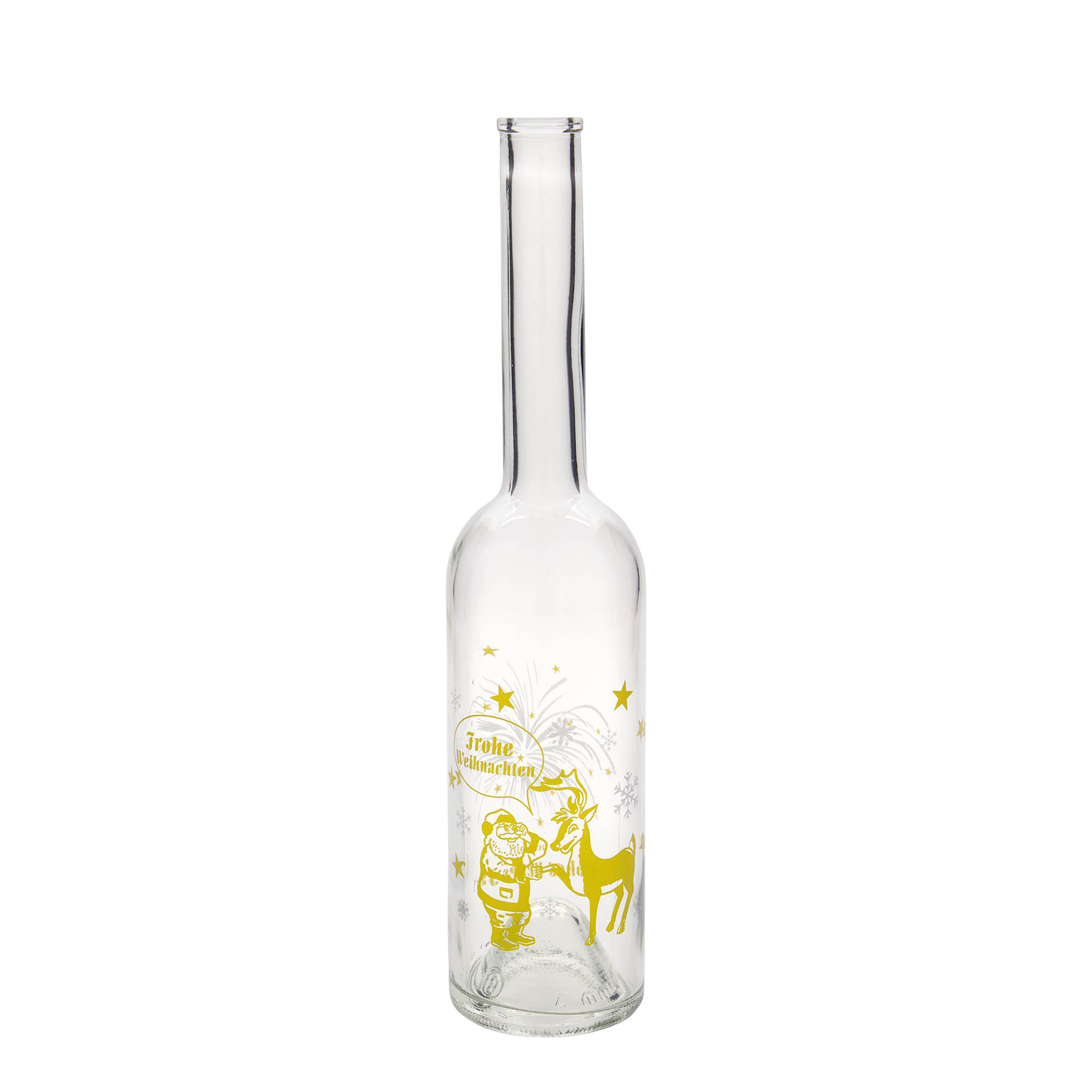 500 ml glass bottle 'Opera', design: fireworks, opening: cork