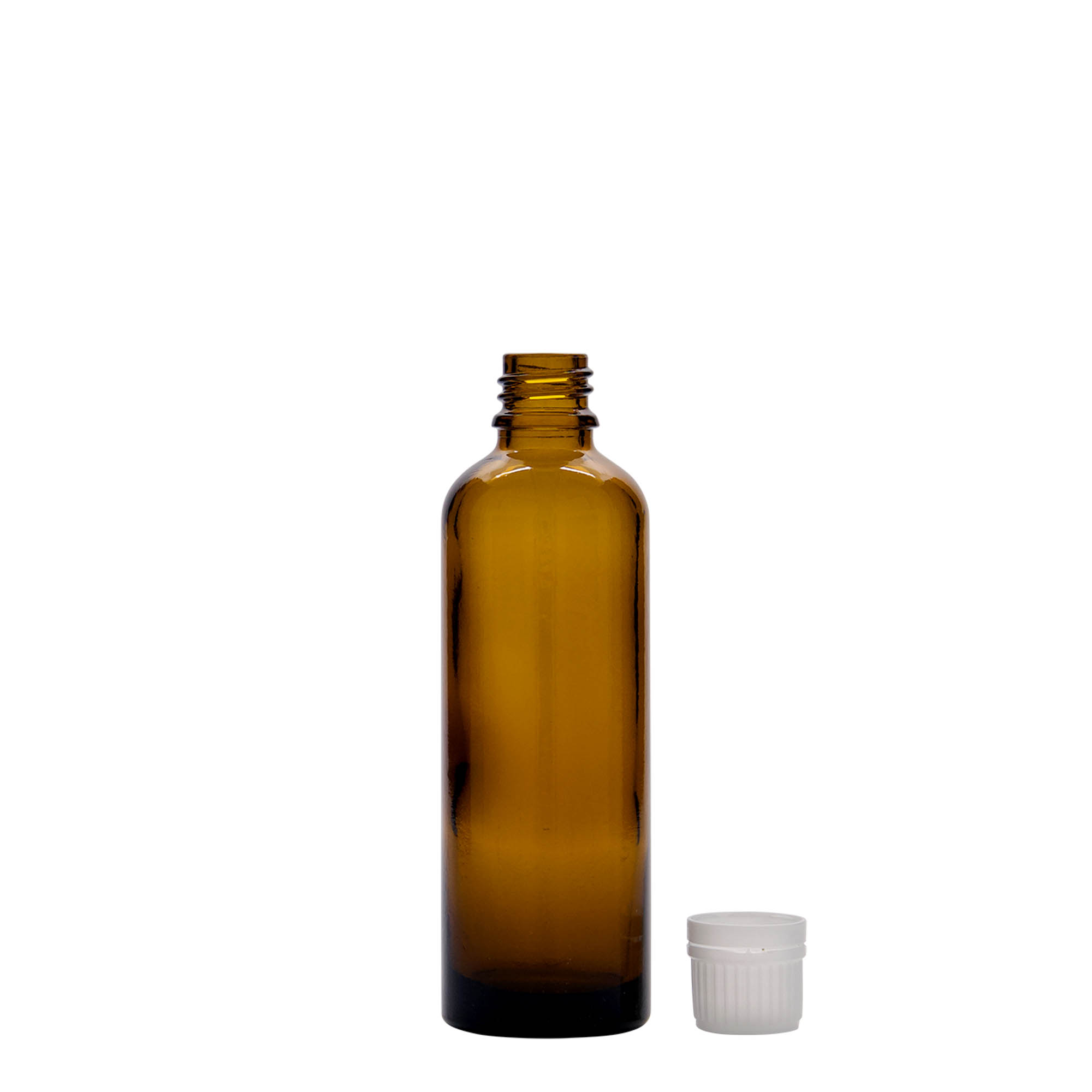 75 ml medical bottle, glass, brown, opening: DIN 18 75 ml medical bottle, glass, brown, opening: DIN 18