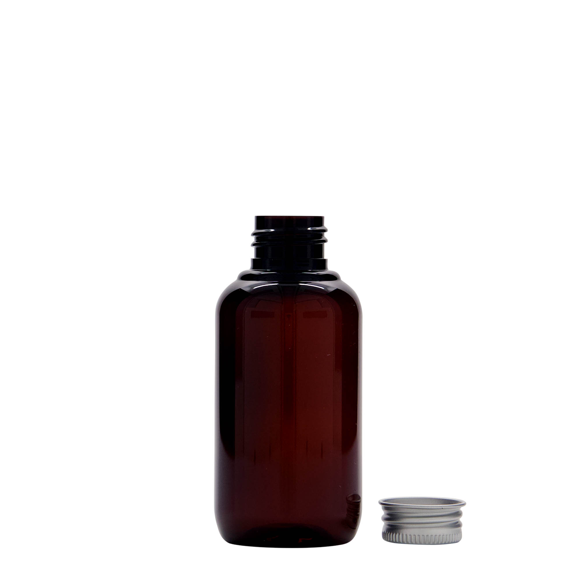 100 ml recycled plastic bottle 'Victor's Best', PCR, brown, opening: 24/410