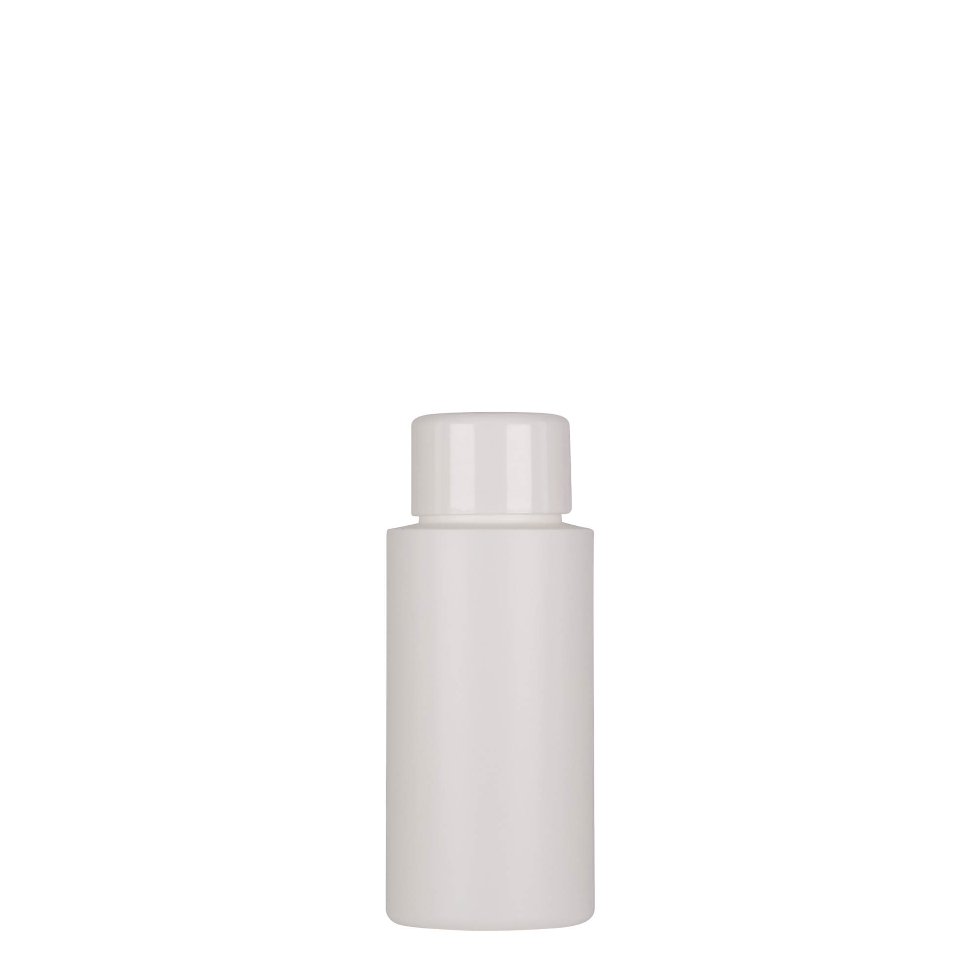 50 ml plastic bottle 'Pipe', green HDPE, white, opening: 24/410 50 ml plastic bottle 'Pipe', green HDPE, white, opening: 24/410
