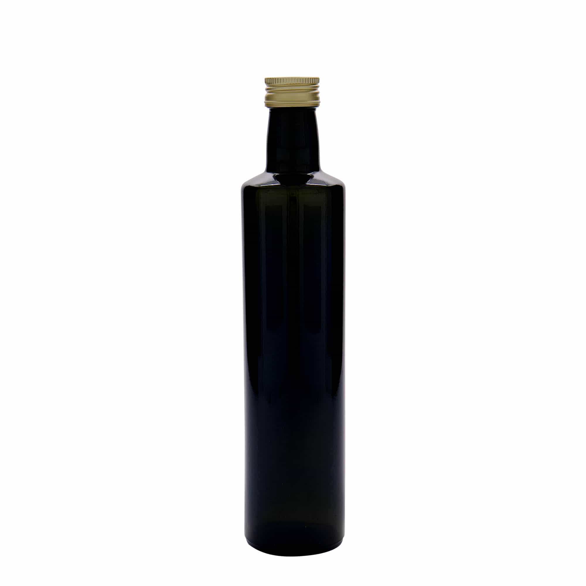 500 ml glass bottle ‘Dorica’, antique green, opening: PP 31.5