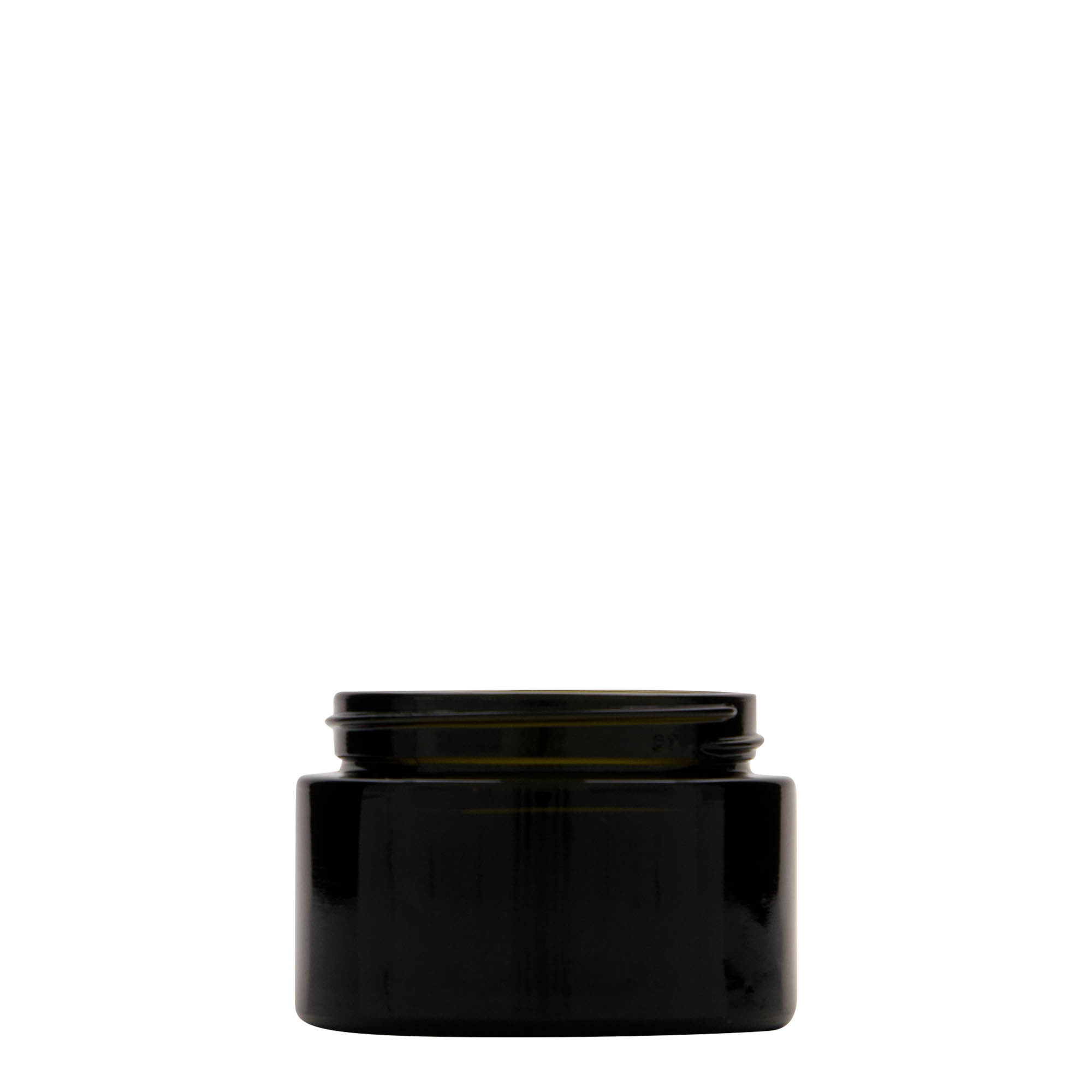 50 ml recycling jar 'Floria', glass, antique green, opening: 58/400