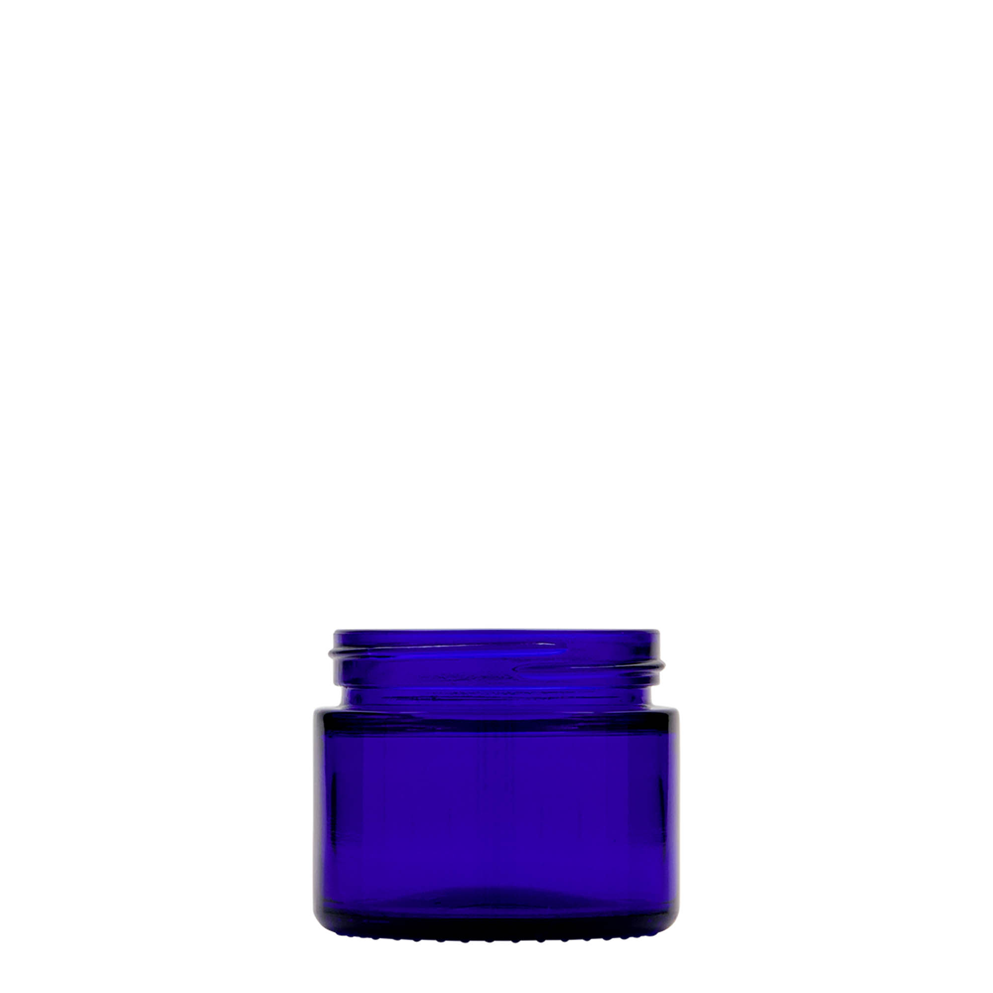 50 ml jar 'Blue Edition', glass, royal blue, opening: screw cap 50 ml jar 'Blue Edition', glass, royal blue, opening: screw cap