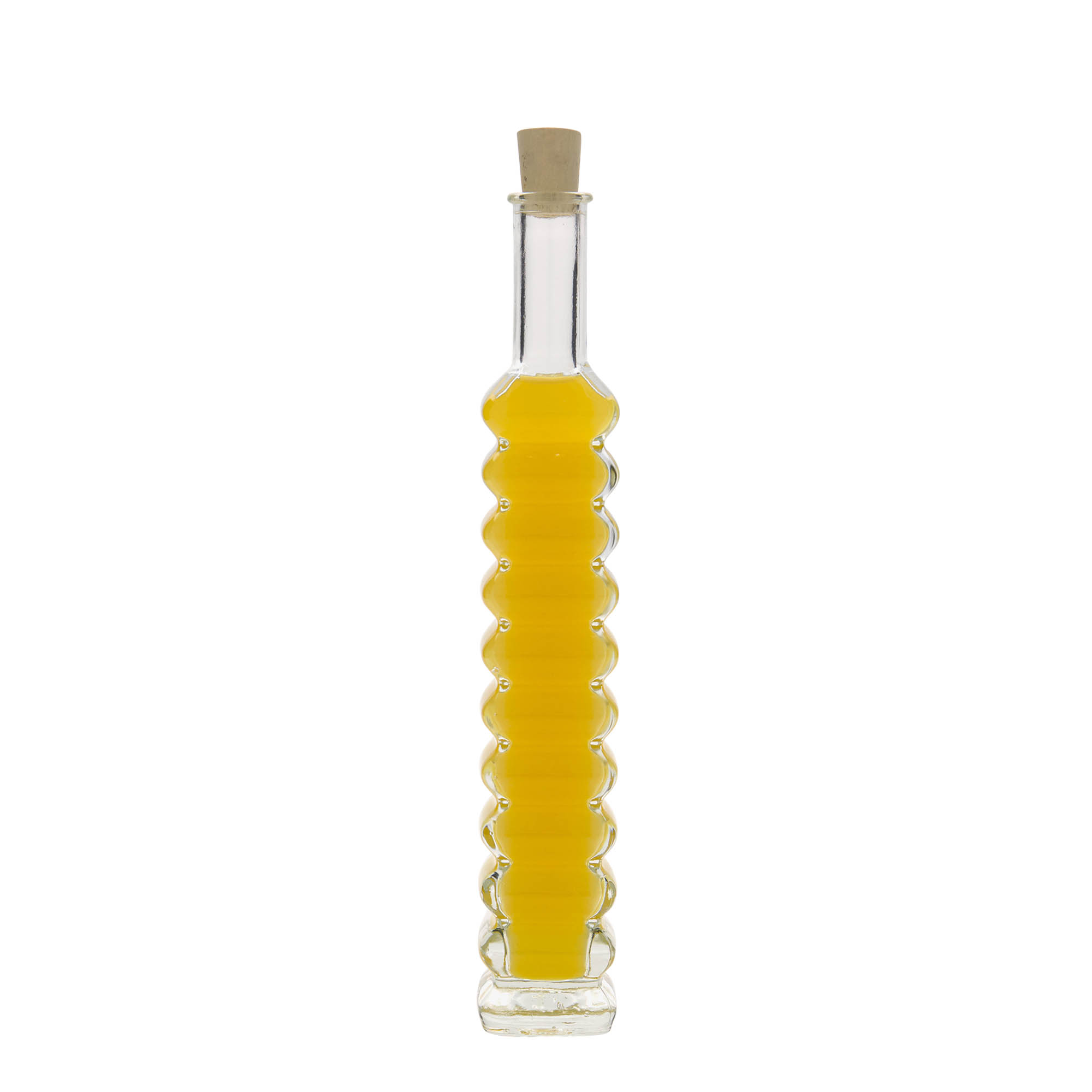 100 ml glass bottle ‘Roma’, square, opening: cork