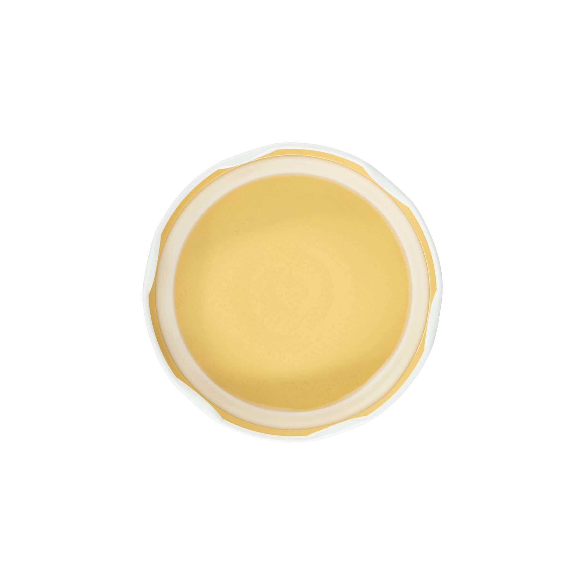 Twist-off lid, tinplate, white, for opening: TO 82 Twist-off lid, tinplate, white, for opening: TO 82