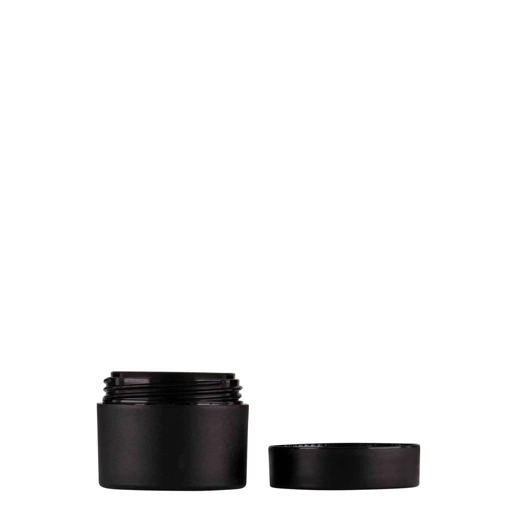 5 ml plastic jar 'Antonella', PP, black, closure: screw cap