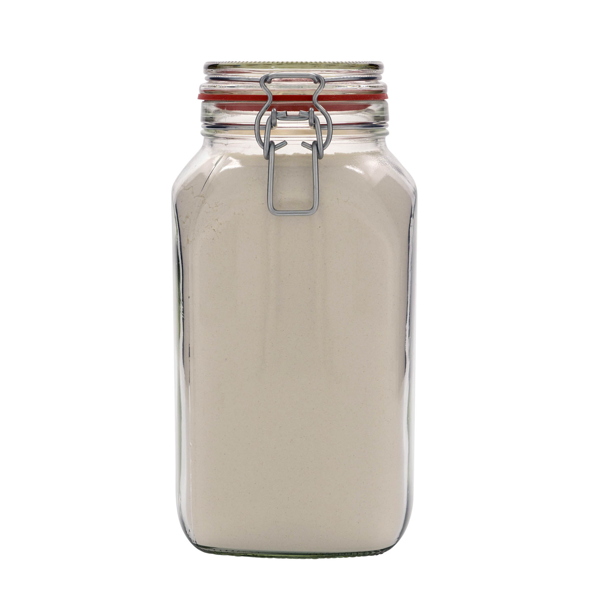 2,590 ml wire bail jar #, square, opening: wire bail closure 2,590 ml wire bail jar #, square, opening: wire bail closure