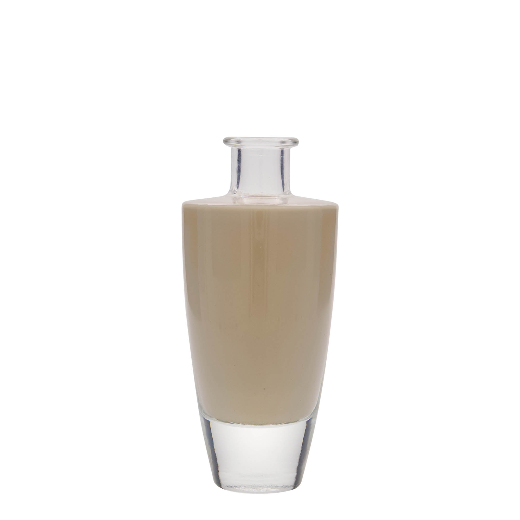 200 ml glass bottle 'Vanessa', oval, opening: cork 200 ml glass bottle 'Vanessa', oval, opening: cork