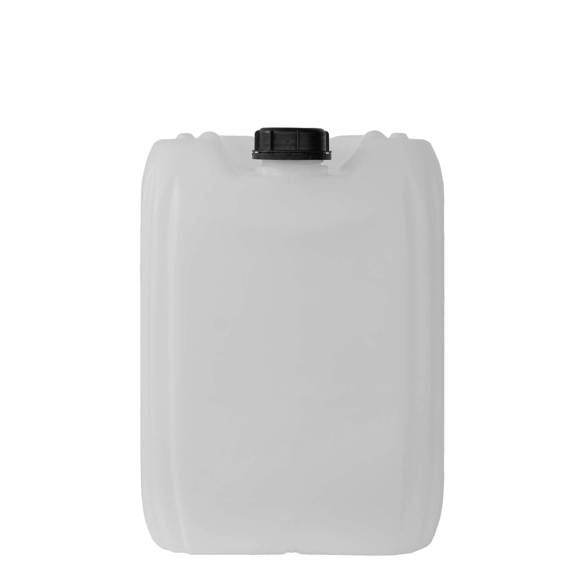 25 l canister, rectangular, HDPE plastic, natural, opening: ND 60