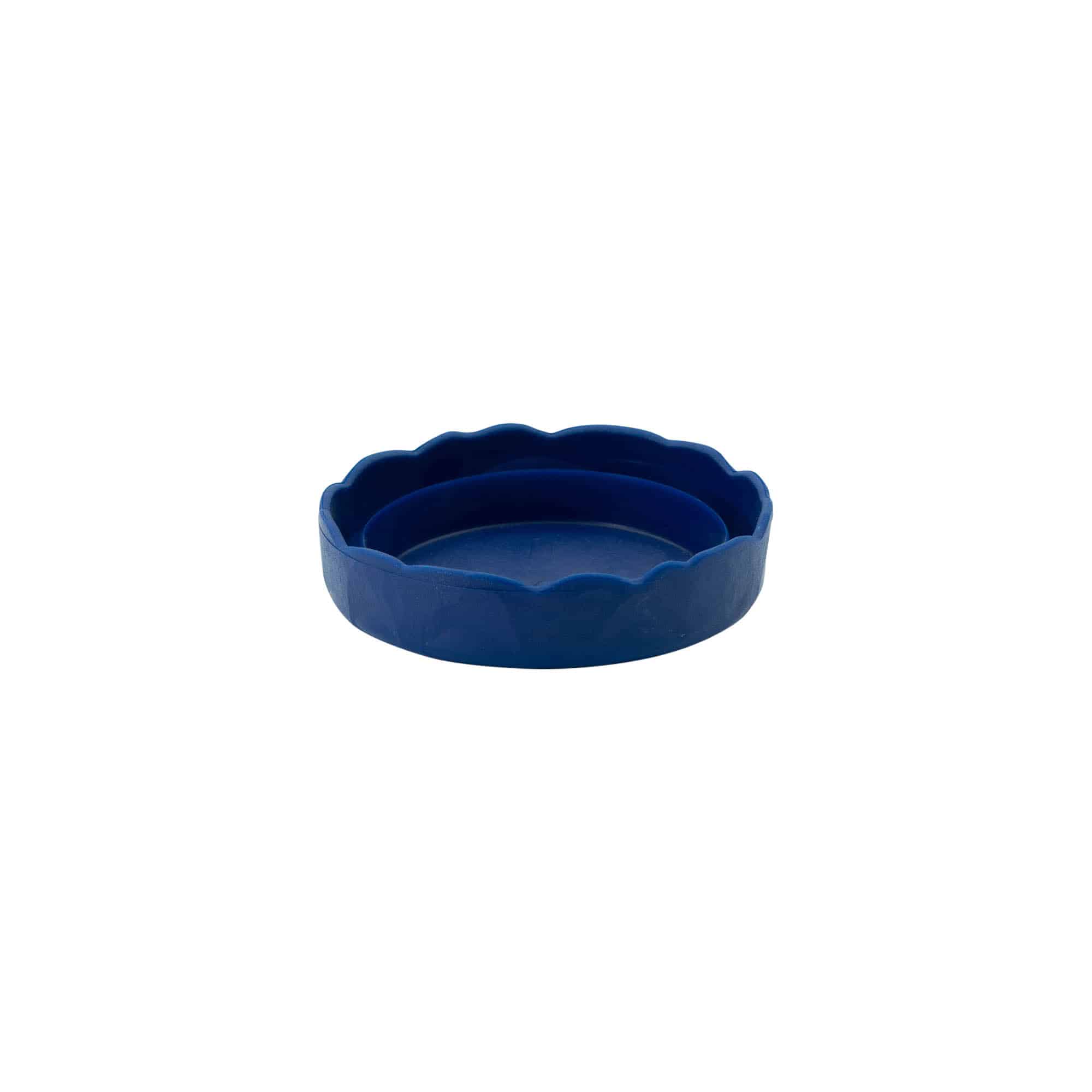 Slip lid for narrow-neck ceramic pot, HDPE plastic, blue Slip lid for narrow-neck ceramic pot, HDPE plastic, blue