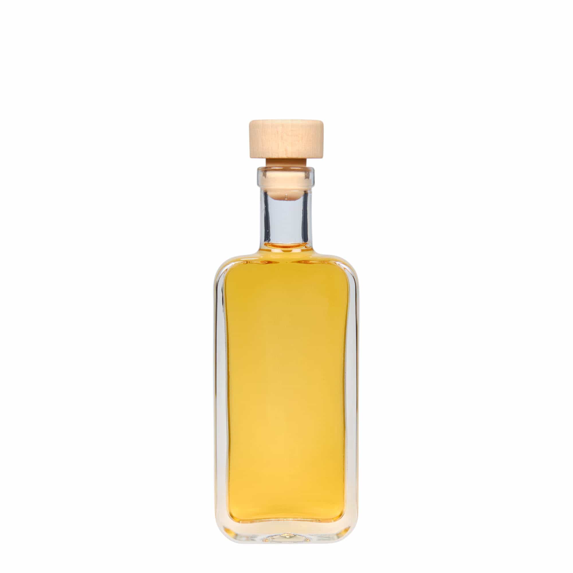 100 ml glass bottle 'Nice', rectangular, opening: cork