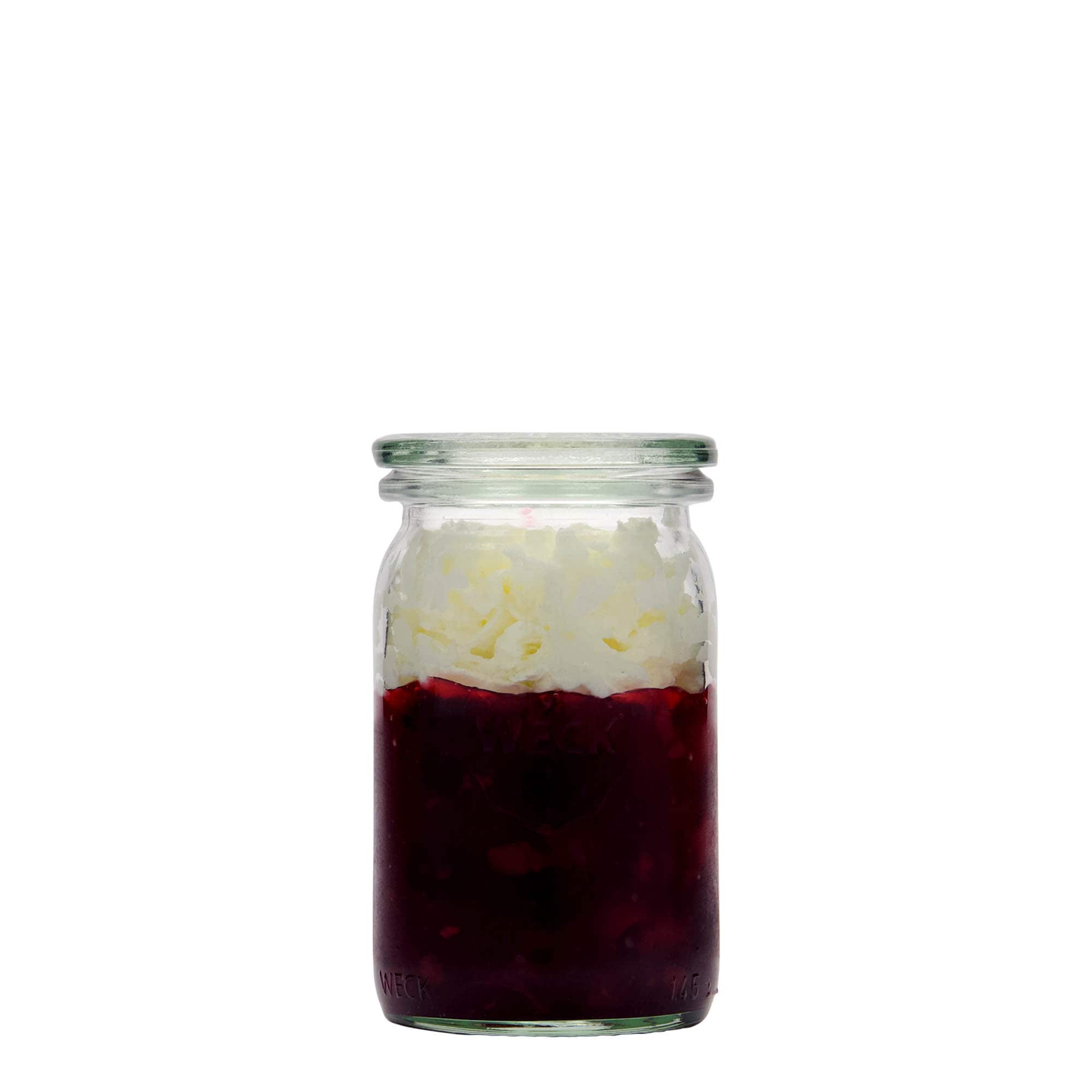 145 ml WECK cylindrical glass, opening: round rim