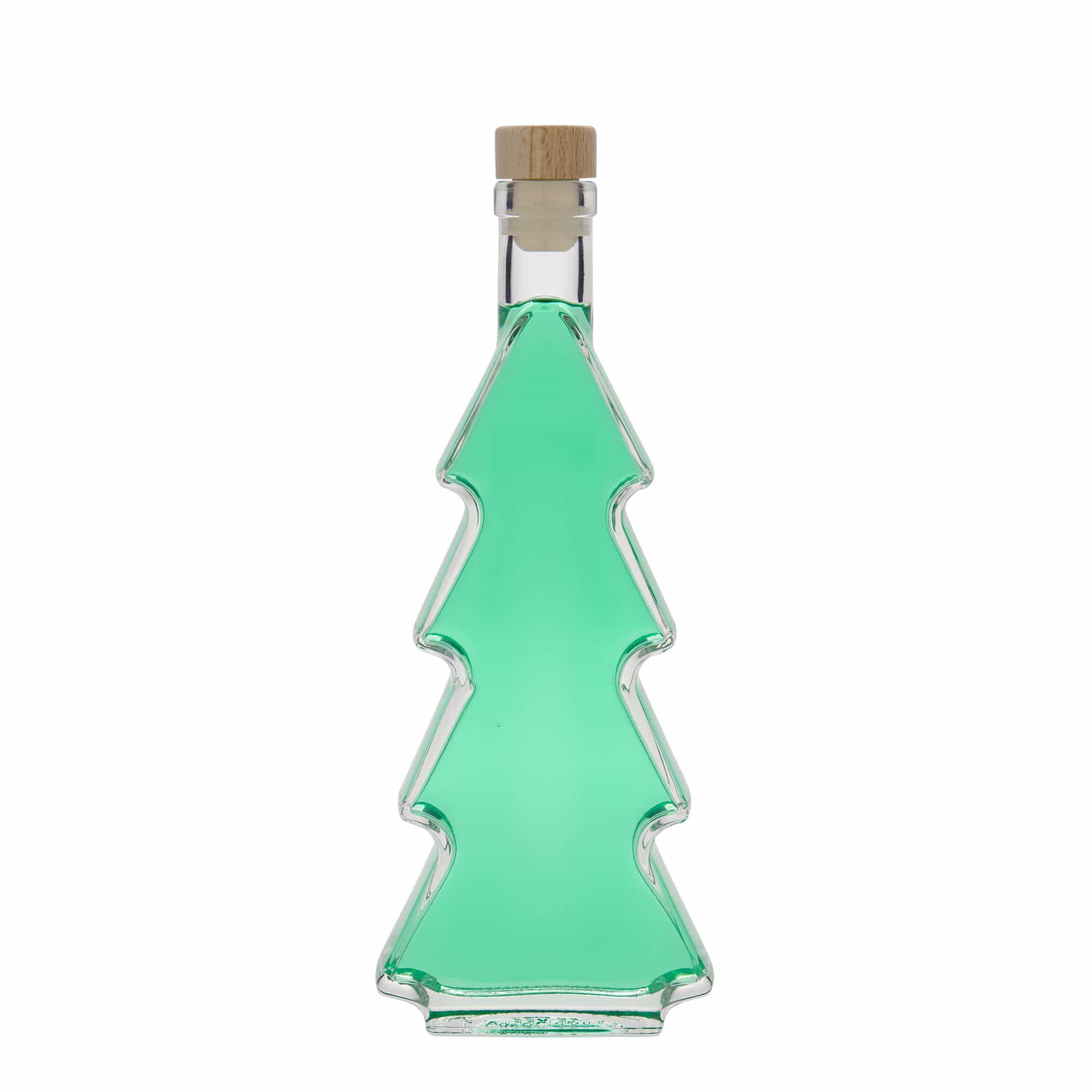 350 ml glass bottle 'Christmas tree', opening: cork