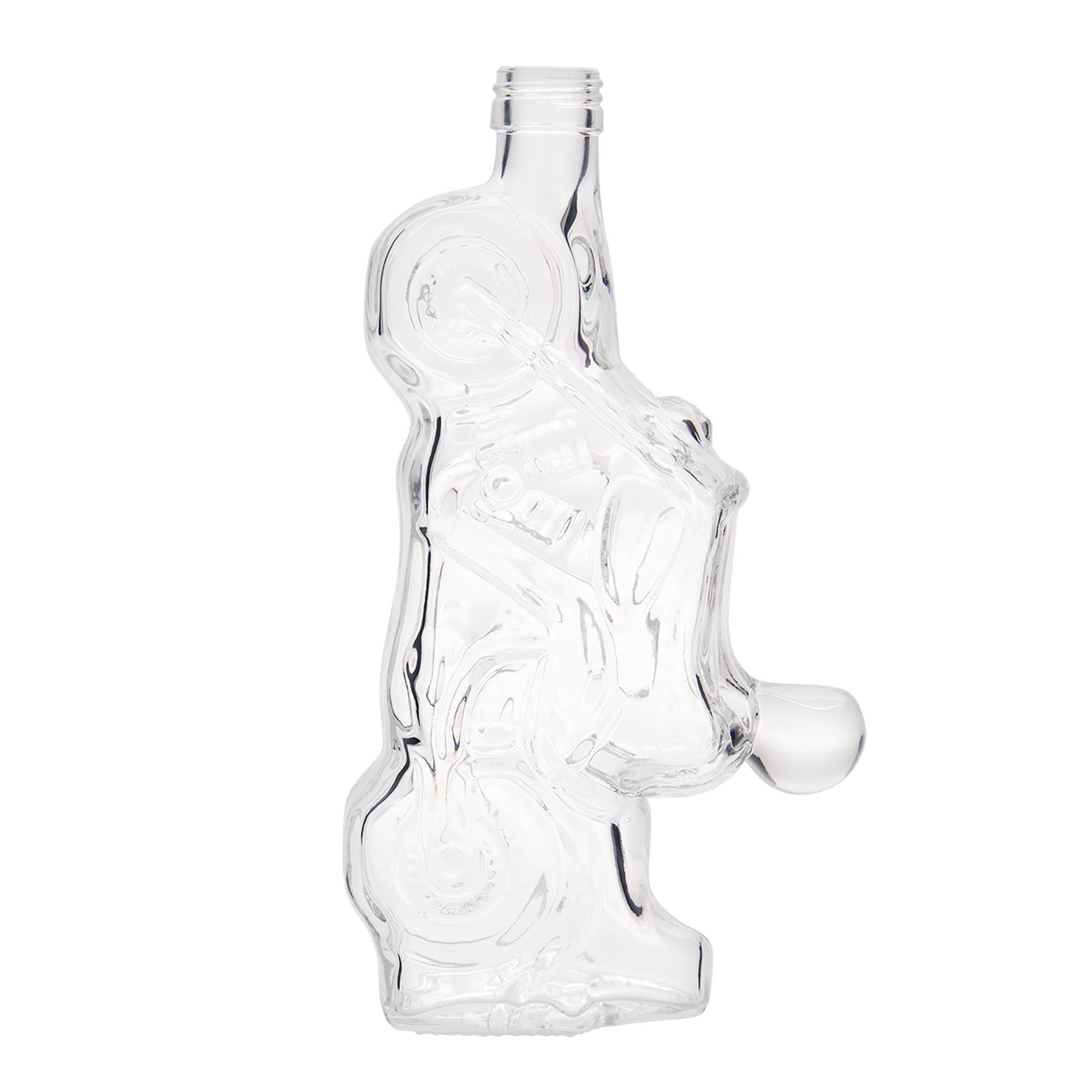 350 ml glass bottle 'Motorcycle', opening: PP 28