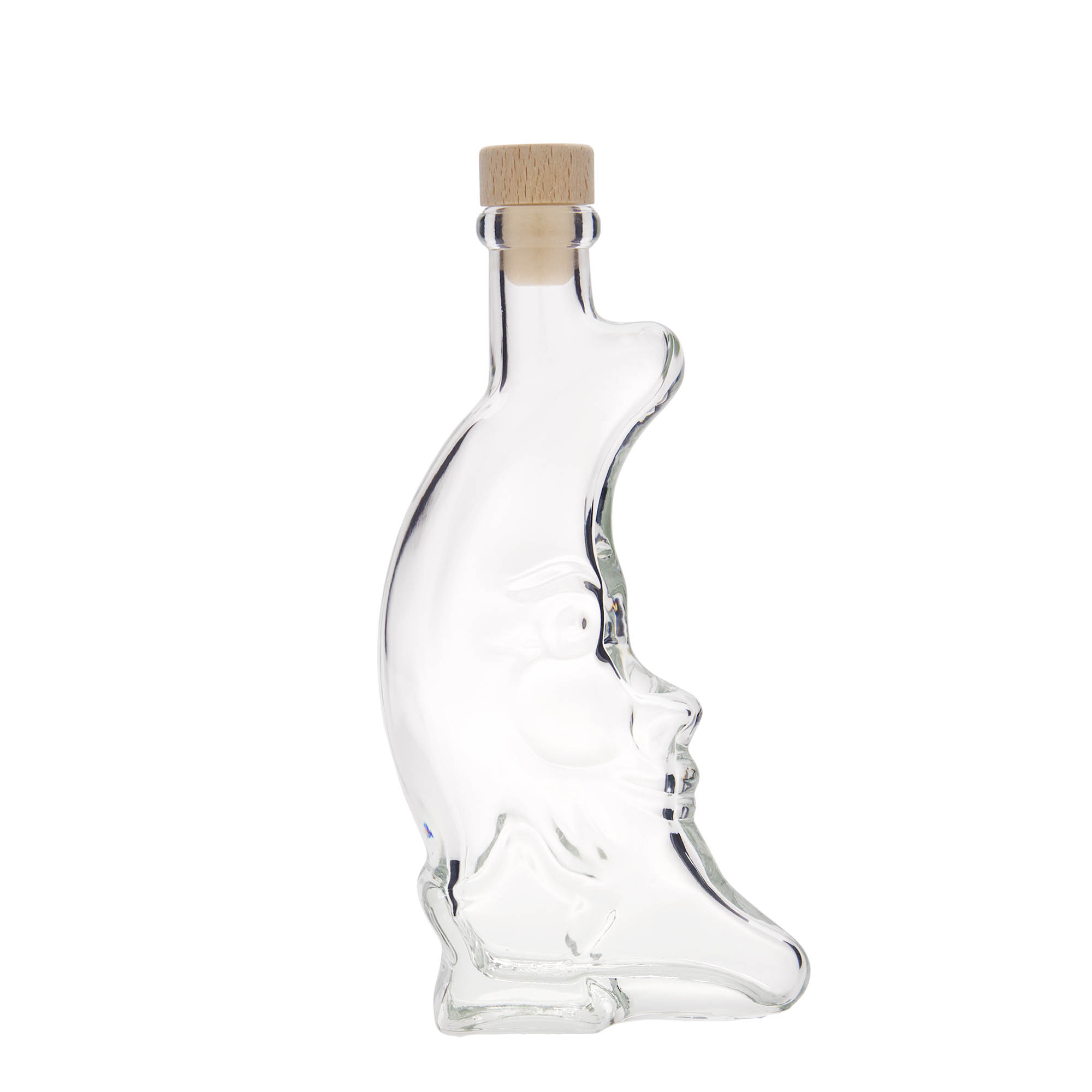 200 ml glass bottle 'Moon', opening: cork 200 ml glass bottle 'Moon', opening: cork