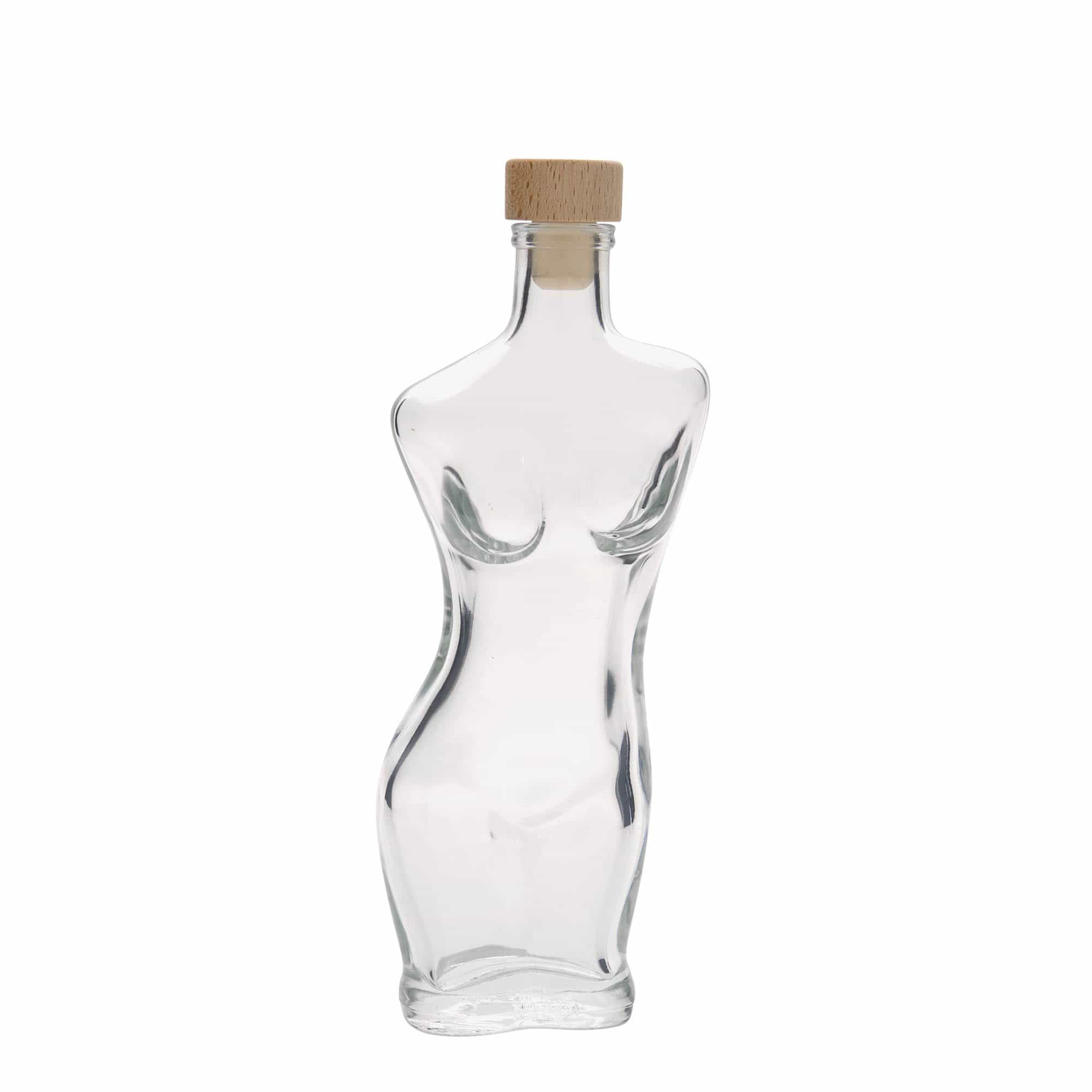 200 ml glass bottle 'Eva', opening: cork 200 ml glass bottle 'Eva', opening: cork