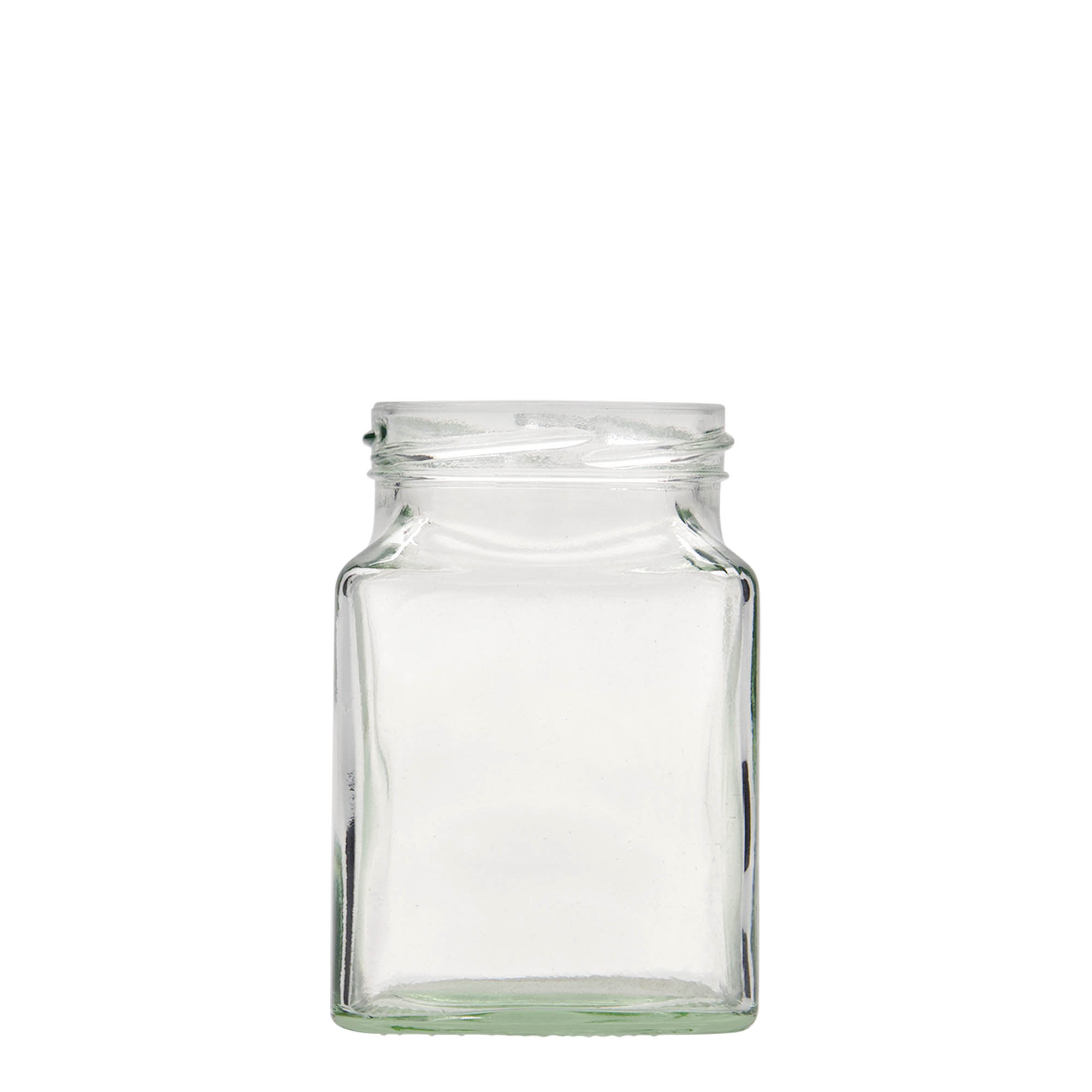 314 ml square glass, opening: twist-off (TO 63) 314 ml square glass, opening: twist-off (TO 63)