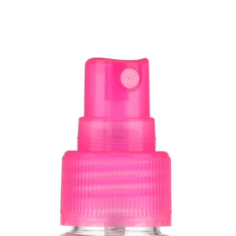 Screw cap with atomiser, PP plastic, pink, for opening: GPI 24/410