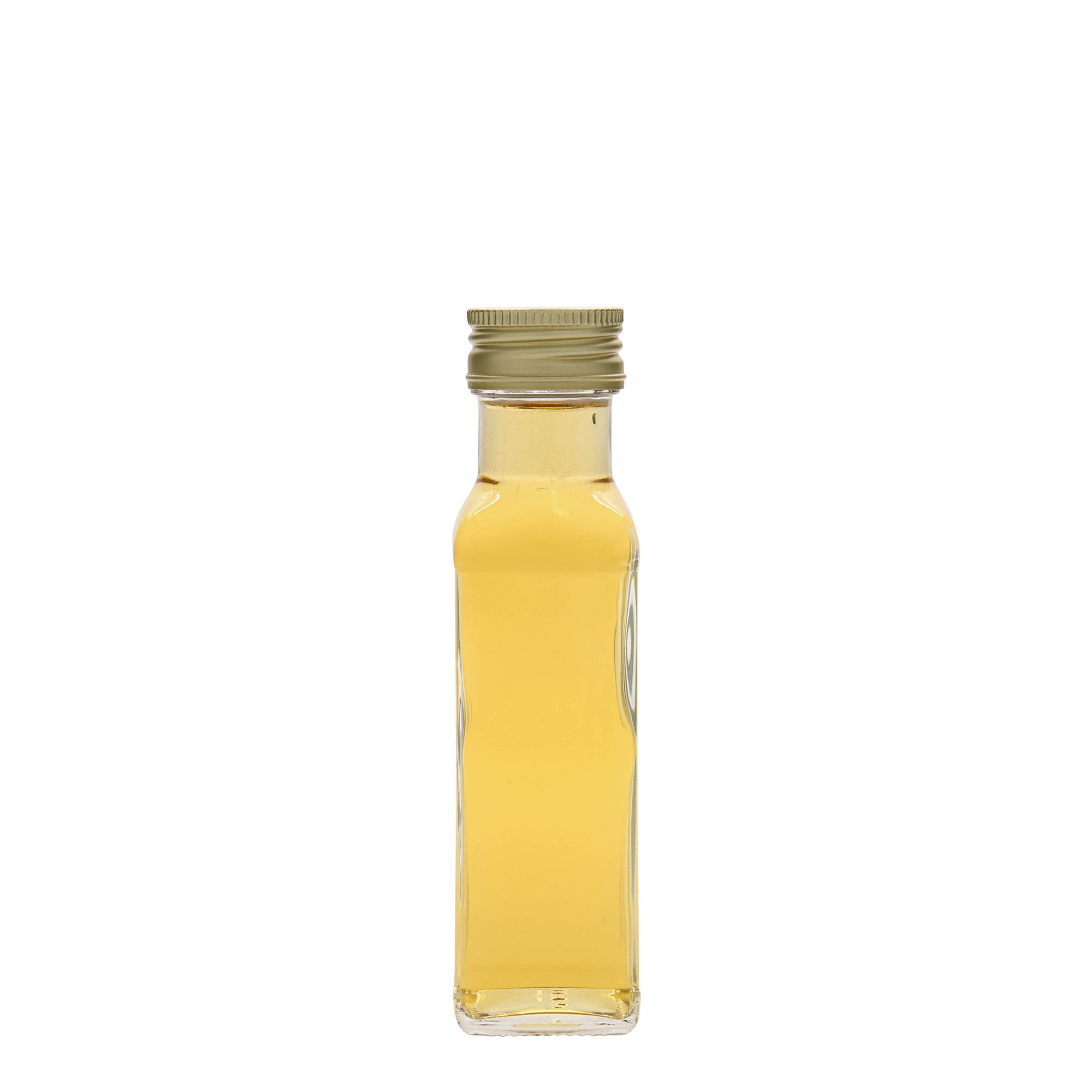 100 ml glass bottle 'Marasca', square, opening: PP 31.5