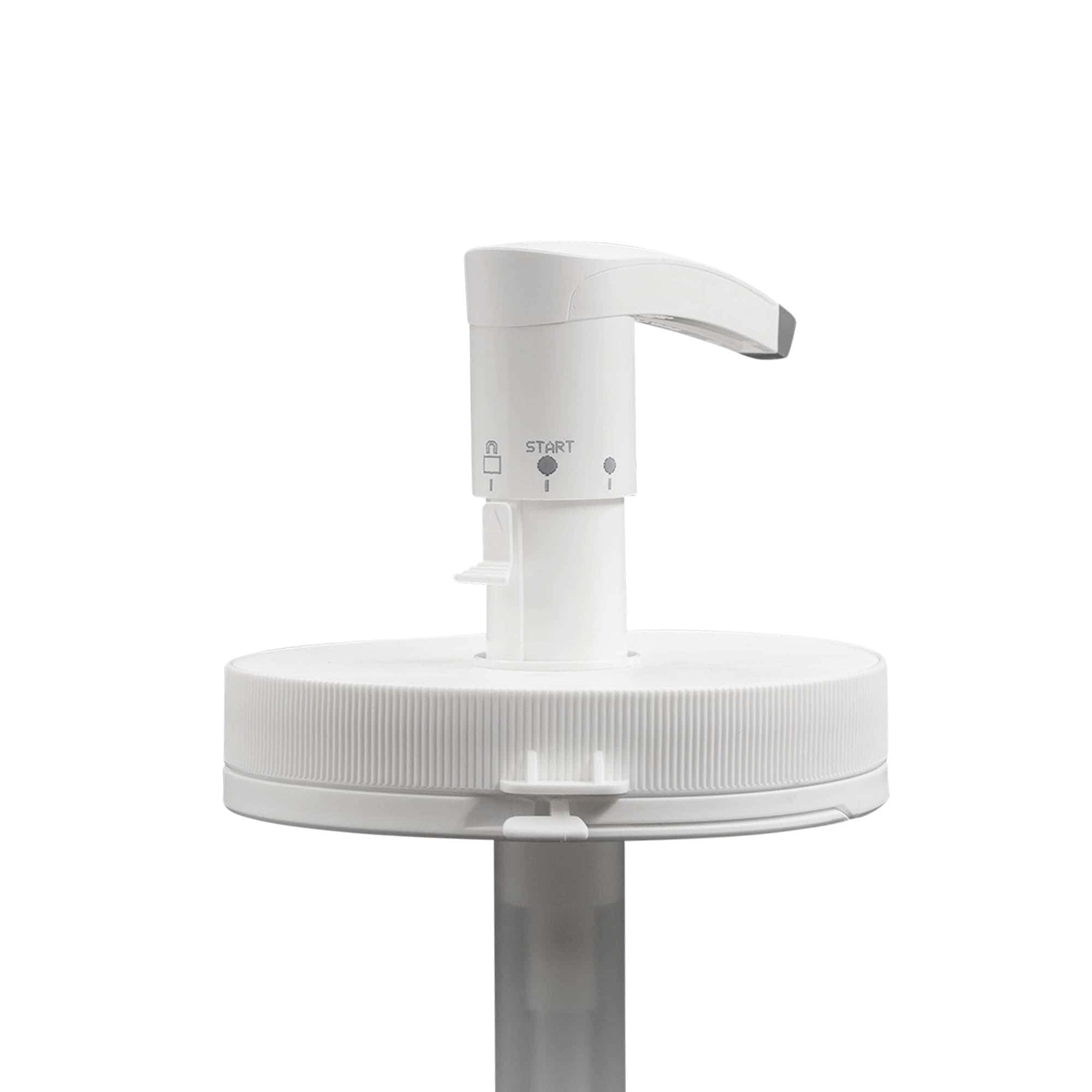 Dispenser pump for 1,240 ml 'Securibox', PE plastic, white, for opening: screw cap Dispenser pump for 1,240 ml 'Securibox', PE plastic, white, for opening: screw cap