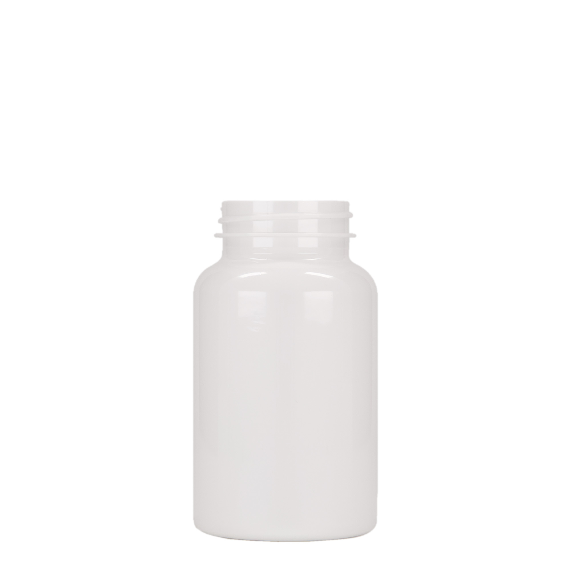 200 ml PET container, plastic, white, opening: 45/400 200 ml PET container, plastic, white, opening: 45/400