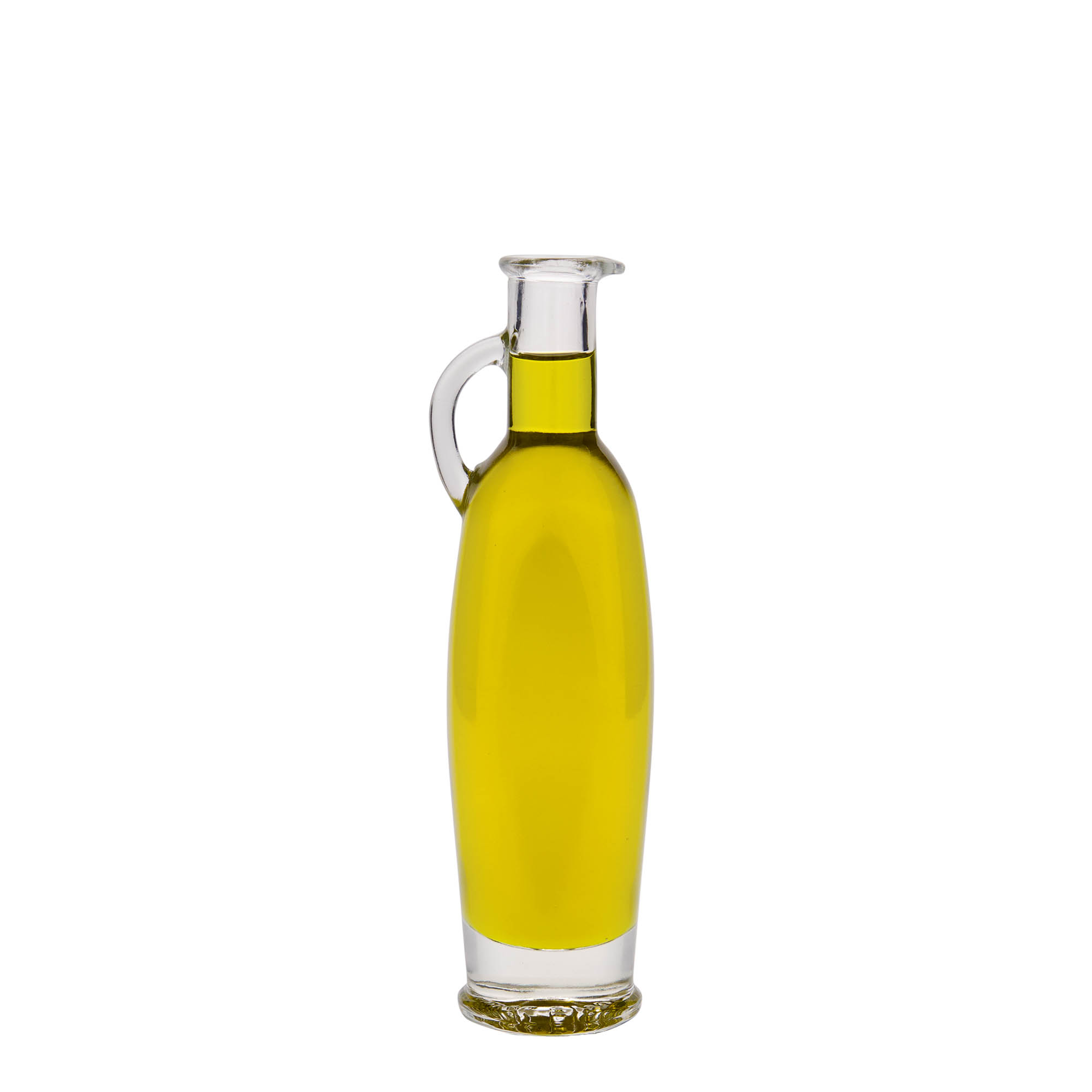 100 ml glass bottle 'Eleganta', oval, opening: cork