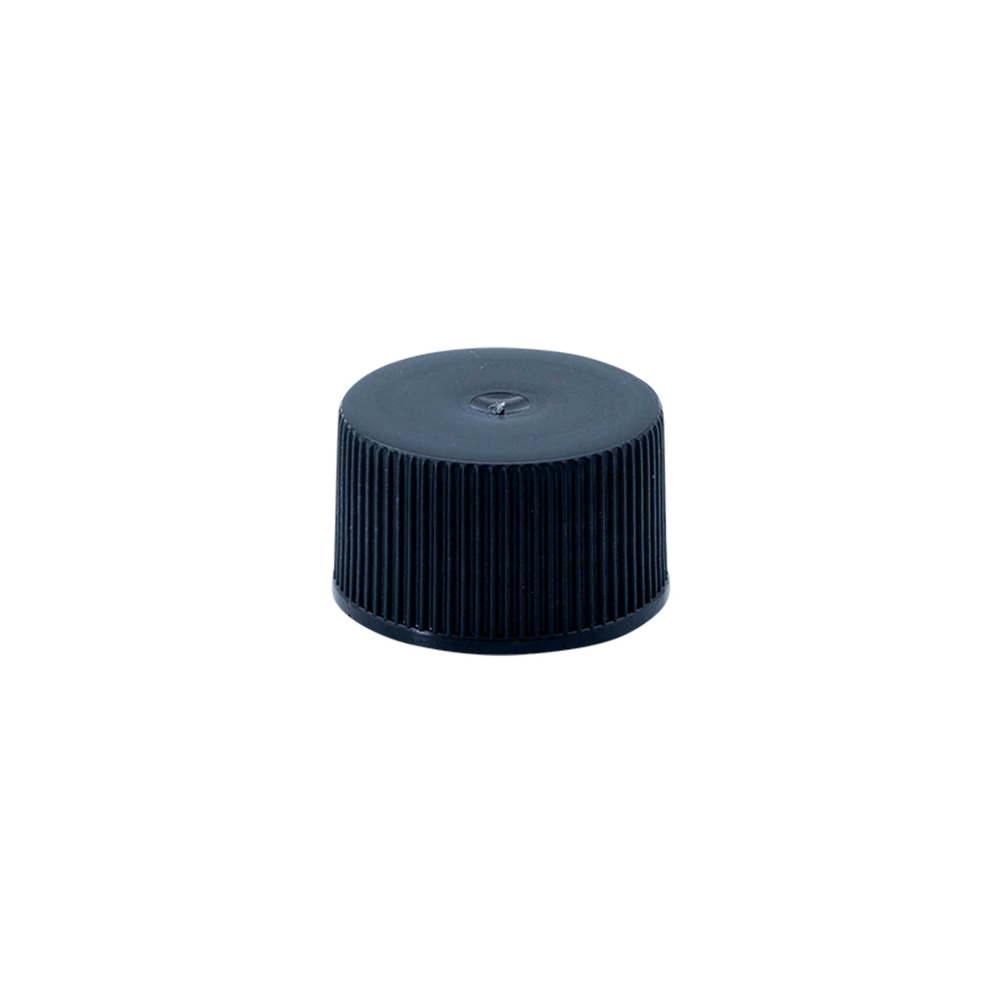 Screw cap with EPE insert, PE plastic, black, for opening: DIN 25 Screw cap with EPE insert, PE plastic, black, for opening: DIN 25