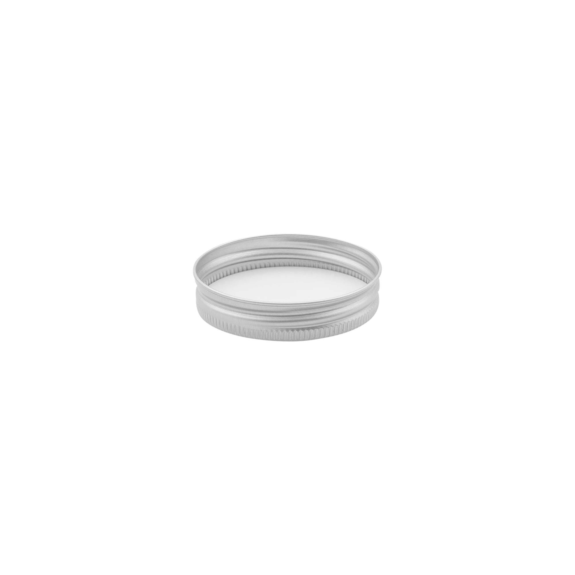 Screw cap, metal, silver, for opening: 48/400 Screw cap, metal, silver, for opening: 48/400