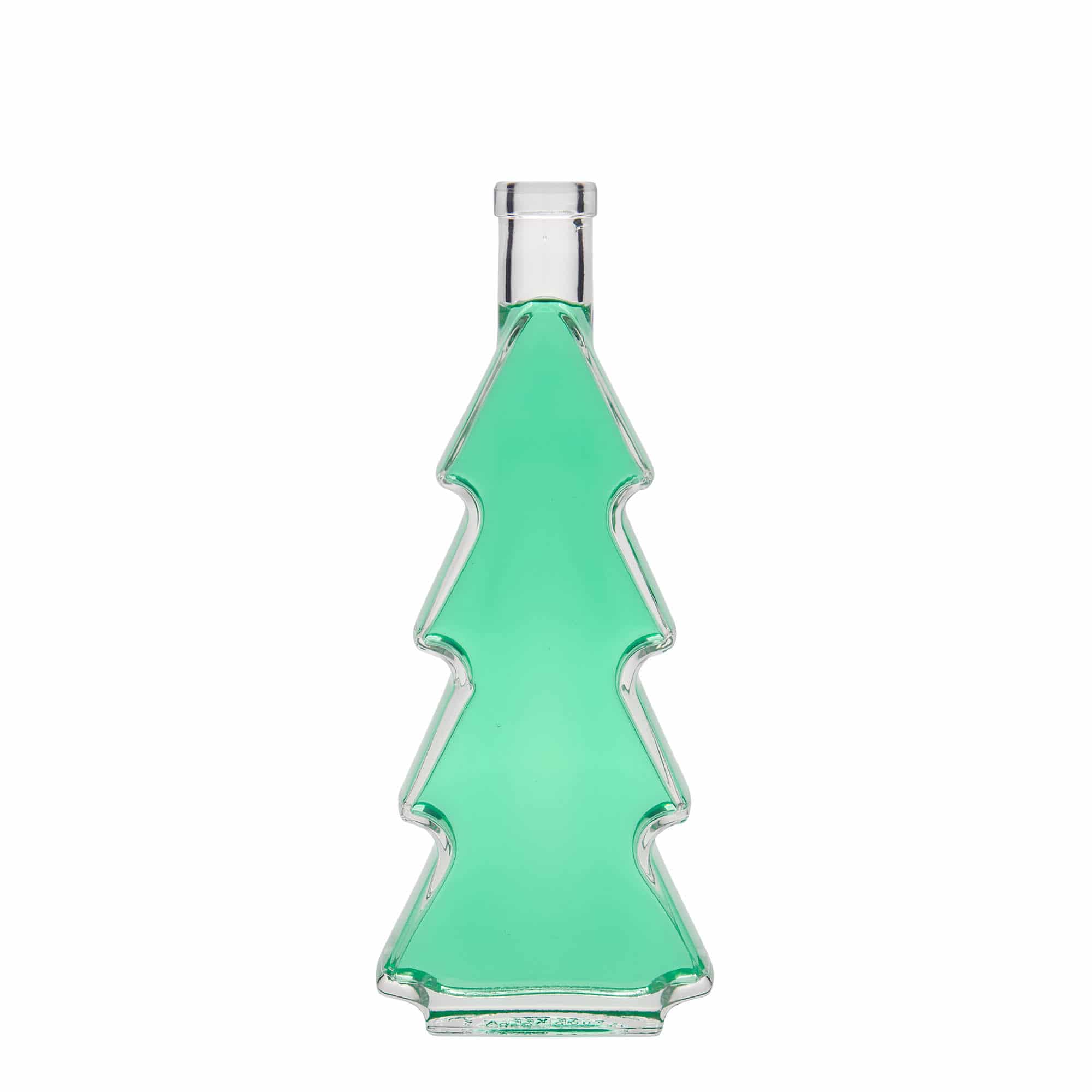 350 ml glass bottle 'Christmas tree', opening: cork 350 ml glass bottle 'Christmas tree', opening: cork