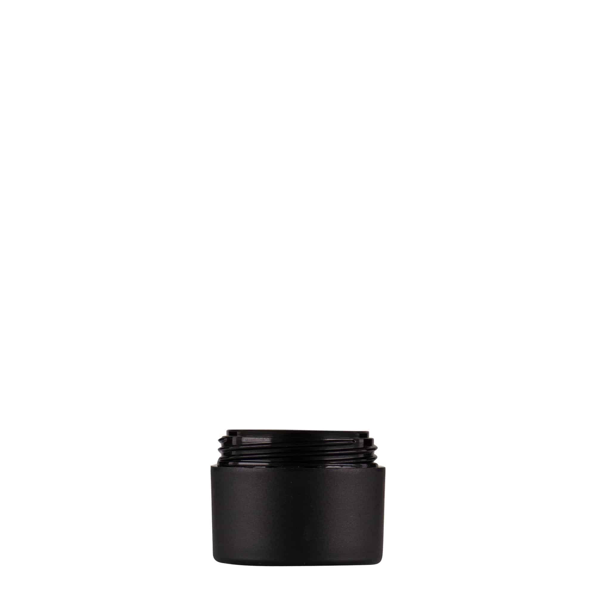 5 ml plastic jar 'Antonella', PP, black, opening: screw cap