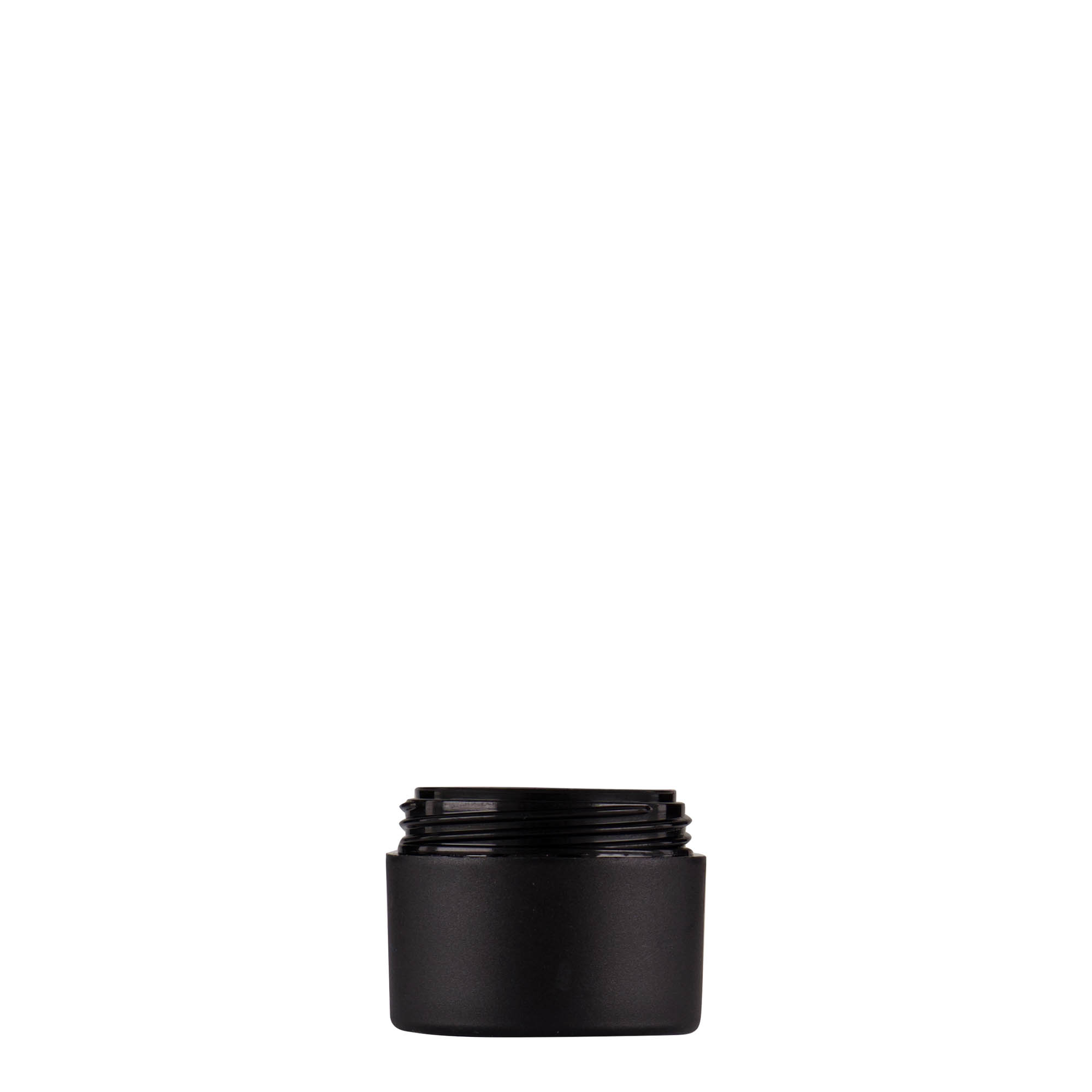 5 ml plastic jar 'Antonella', PP, black, opening: screw cap 5 ml plastic jar 'Antonella', PP, black, opening: screw cap