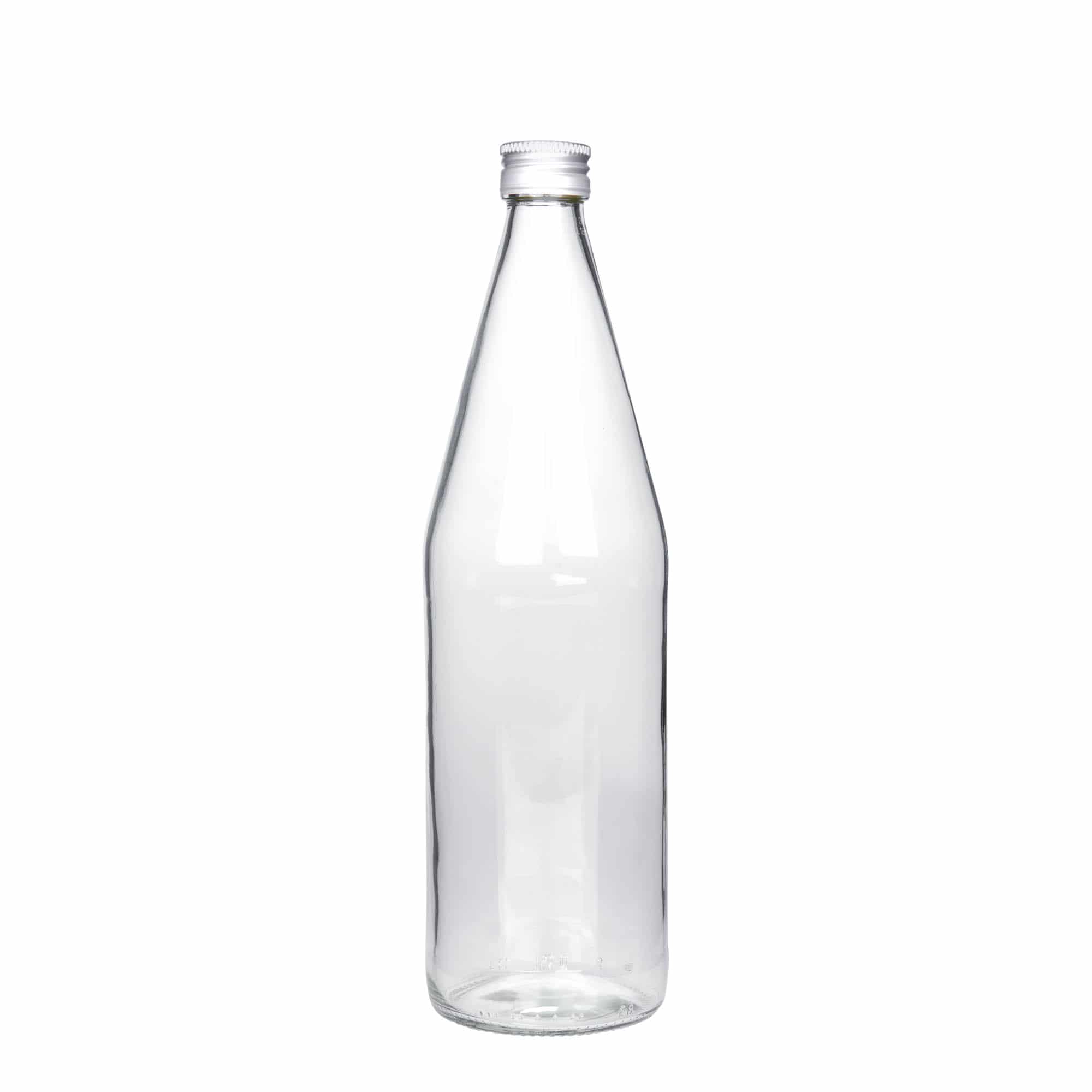 750 ml universal bottle carrot shape, glass, opening: PP 28